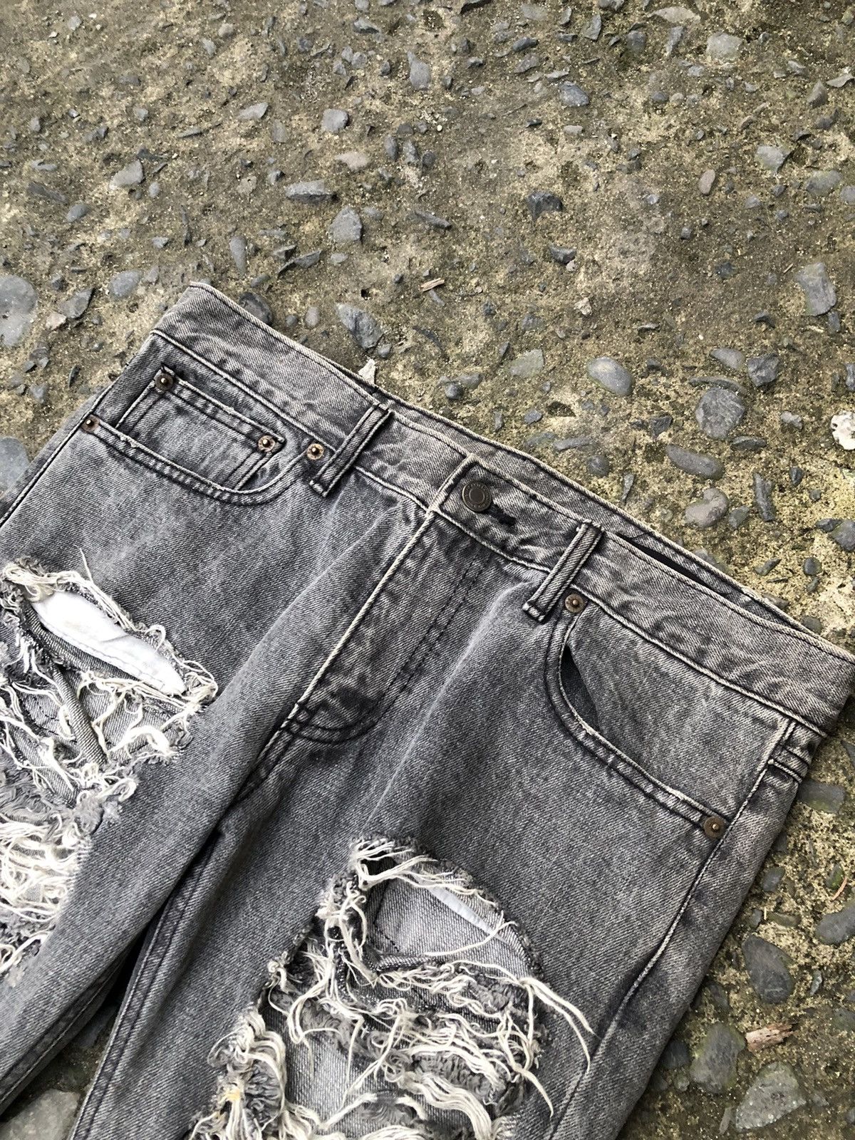 Other Rick Owen’s Inspired Ripped Denim Size US 32 / EU 48 - 9 Thumbnail