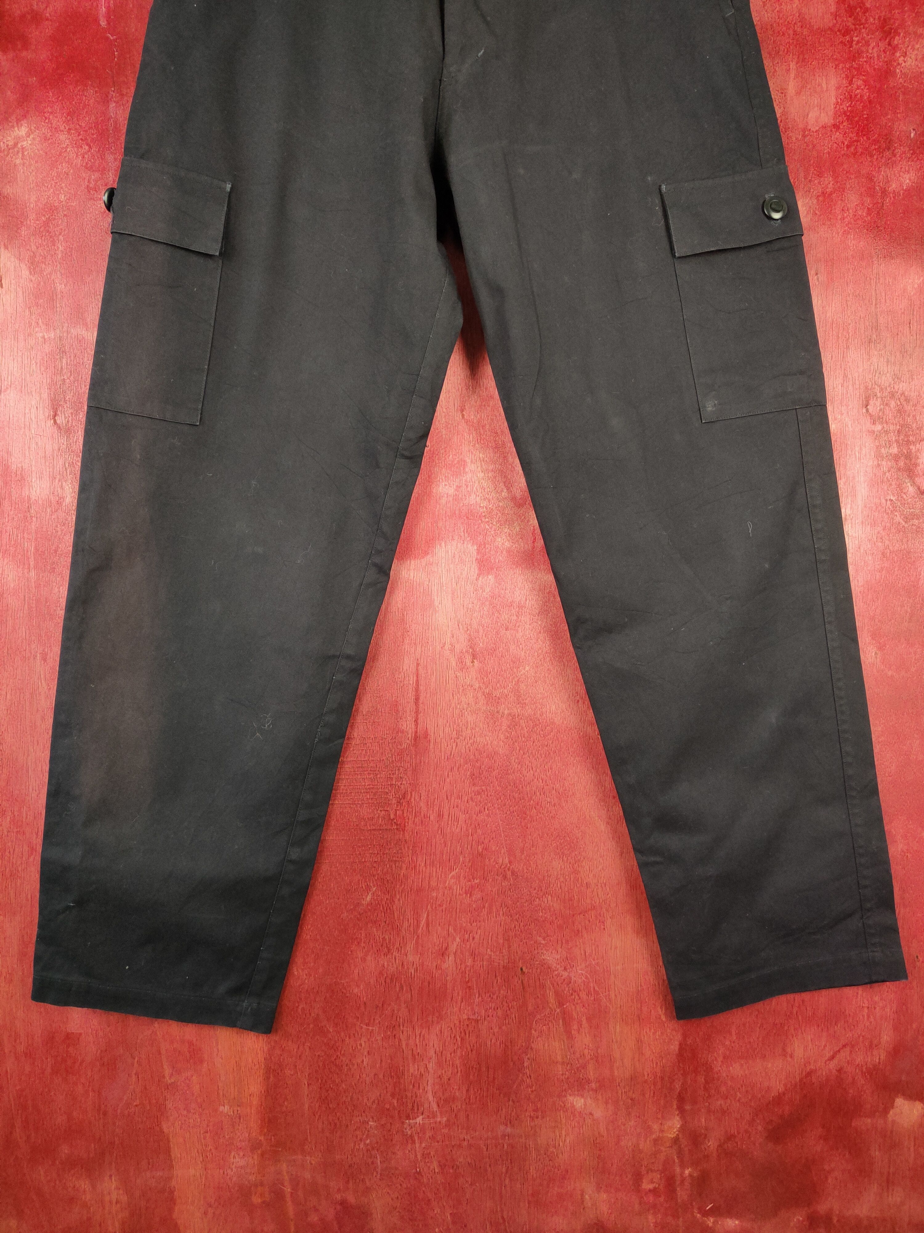 Japanese Brand Sarcastic Homme black multi pocket tactical pant #S356 Size US 31 - 3 Thumbnail