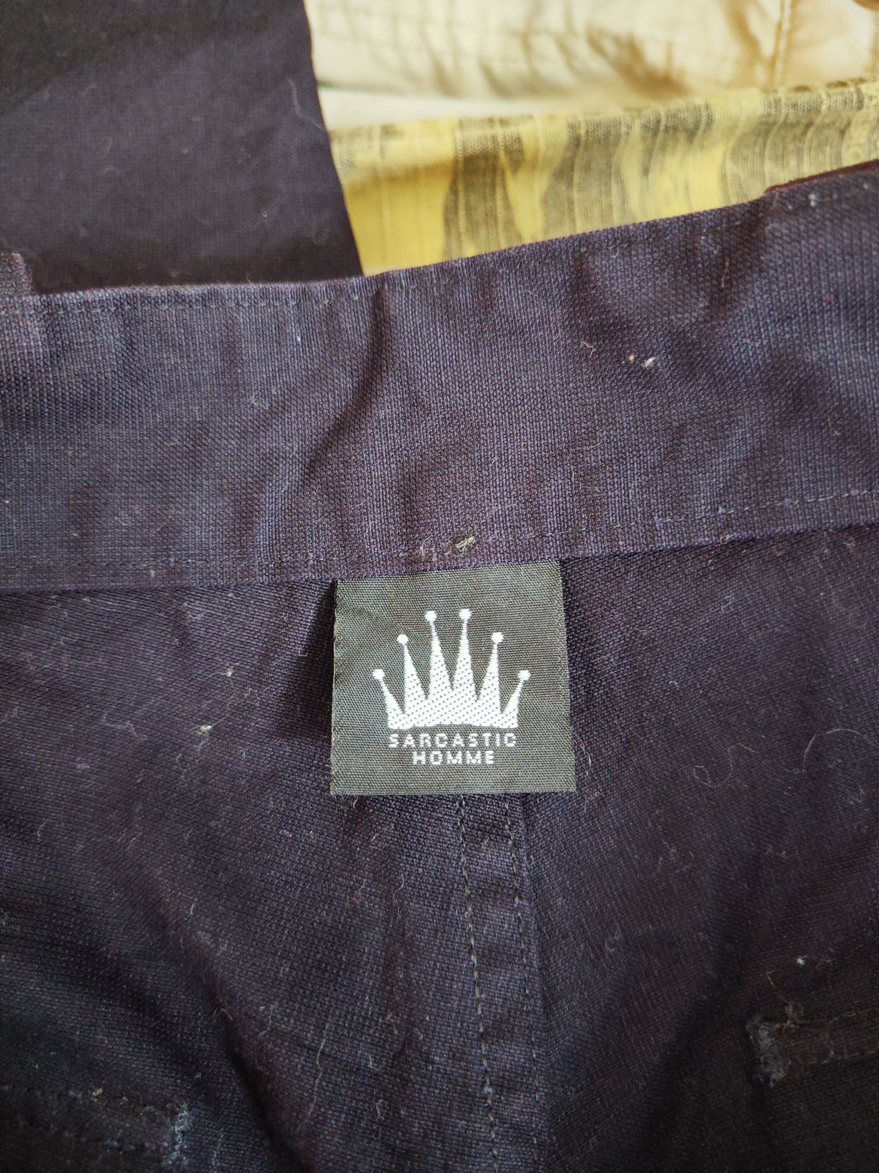 Japanese Brand Sarcastic Homme black multi pocket tactical pant #S356 Size US 31 - 16 Thumbnail