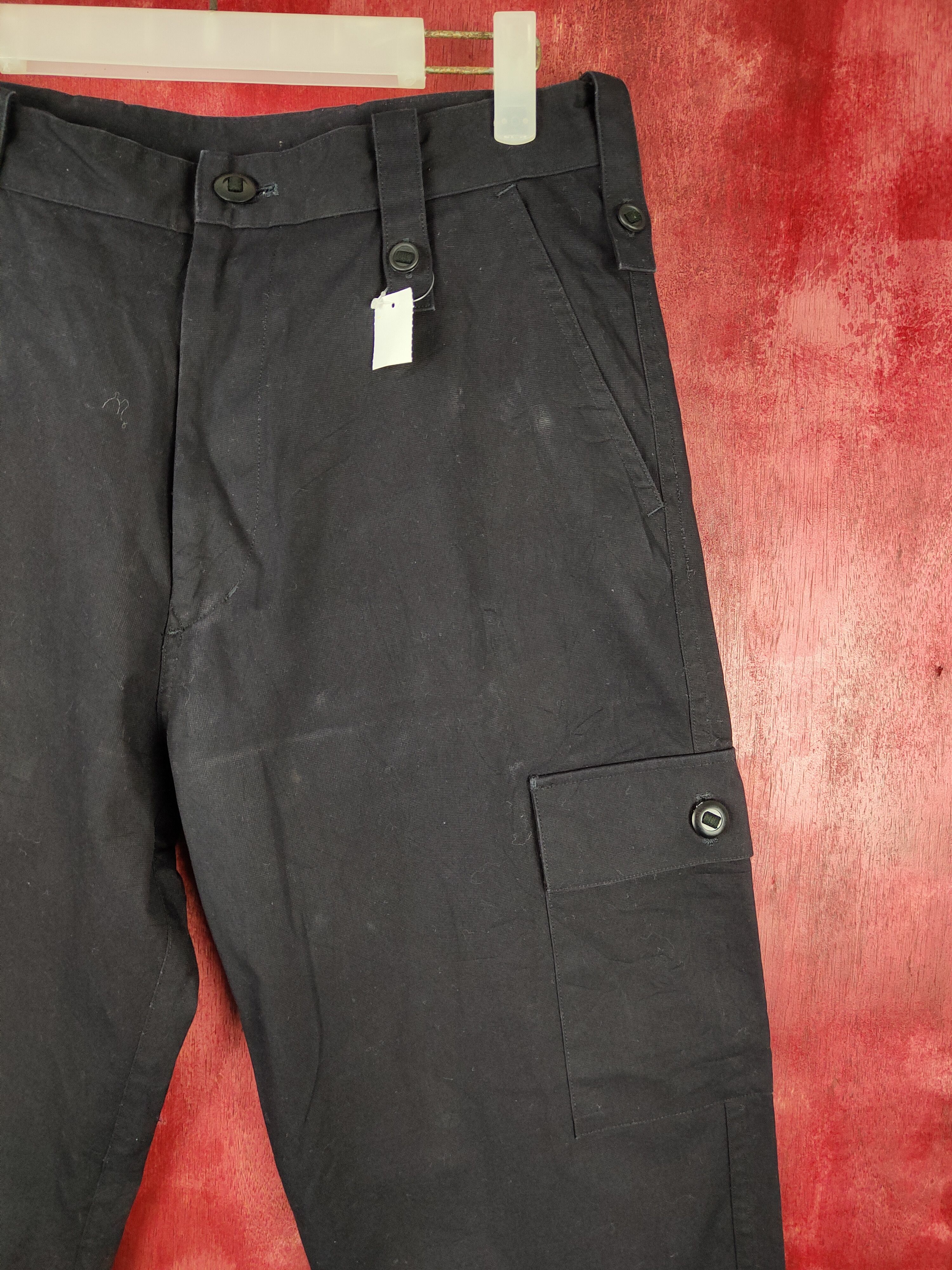 Japanese Brand Sarcastic Homme black multi pocket tactical pant #S356 Size US 31 - 4 Thumbnail