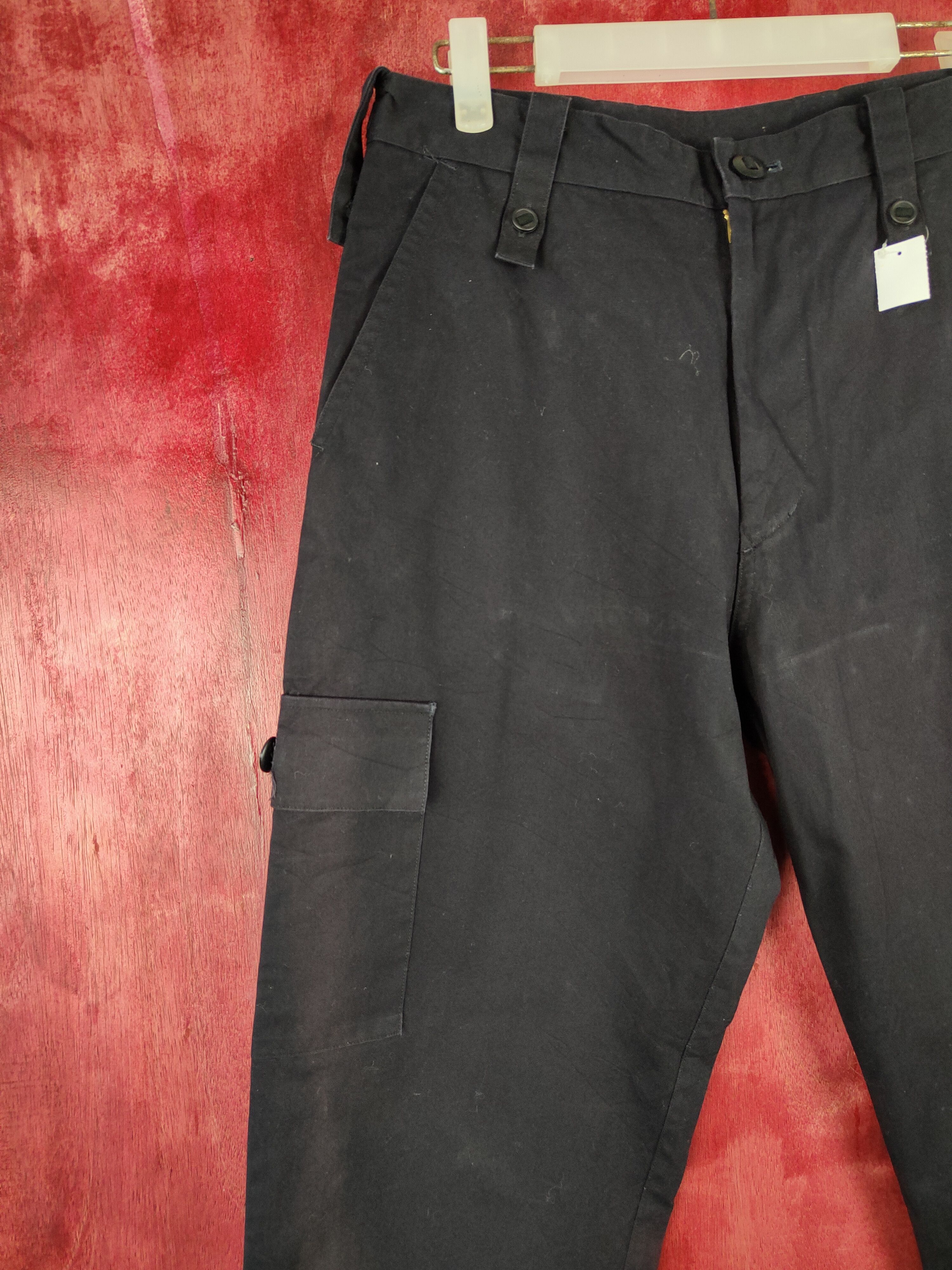 Japanese Brand Sarcastic Homme black multi pocket tactical pant #S356 Size US 31 - 5 Thumbnail