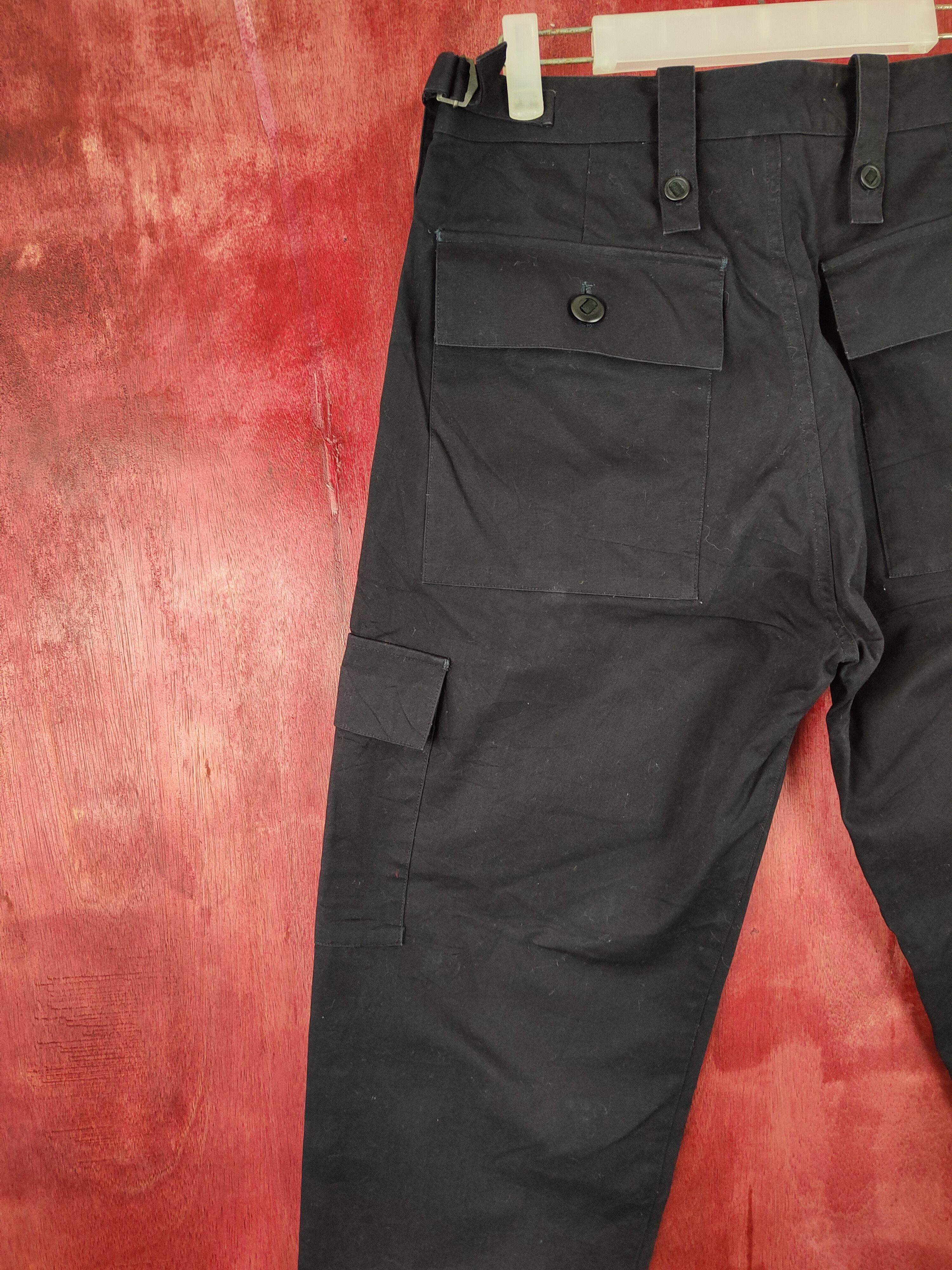 Japanese Brand Sarcastic Homme black multi pocket tactical pant #S356 Size US 31 - 13 Thumbnail