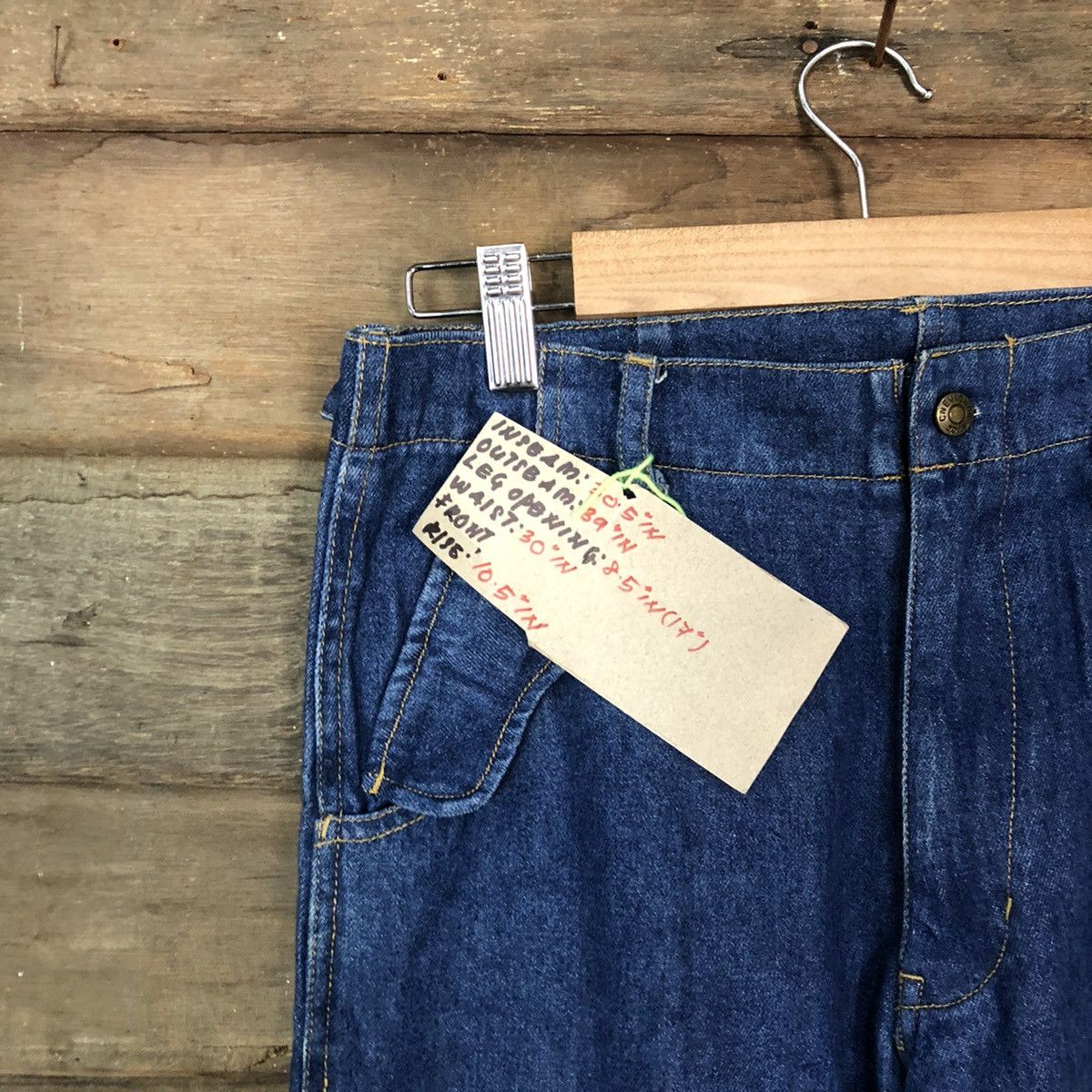 Japanese Brand DL Chevignon double knee japan multipocket Denim Pants #3407 Size US 30 / EU 46 - 4 Thumbnail