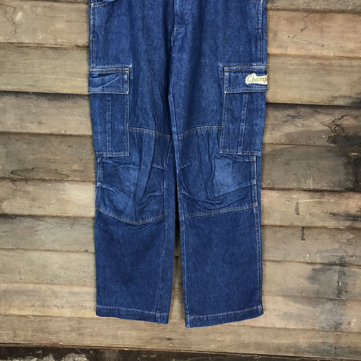 Japanese Brand DL Chevignon double knee japan multipocket Denim Pants #3407 Size US 30 / EU 46 - 3 Thumbnail
