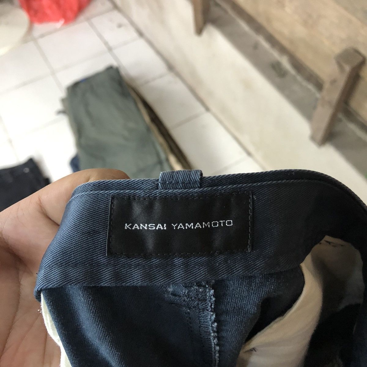 Japanese Brand × Kansai Yamamoto Kansai Yamamoto Dark Blue casual cargo Pants #6900 Size US 31 - 13 Thumbnail