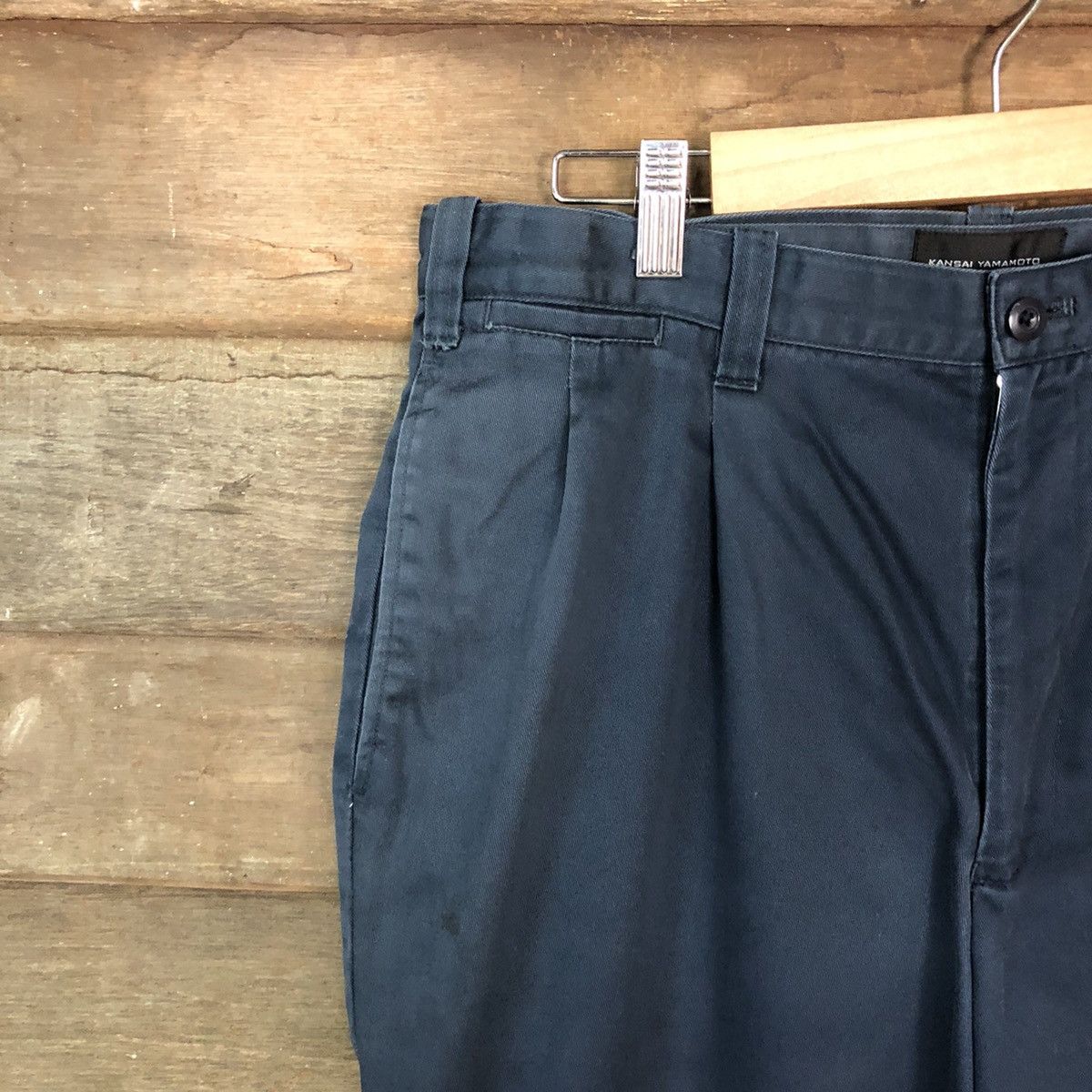 Japanese Brand × Kansai Yamamoto Kansai Yamamoto Dark Blue casual cargo Pants #6900 Size US 31 - 4 Thumbnail