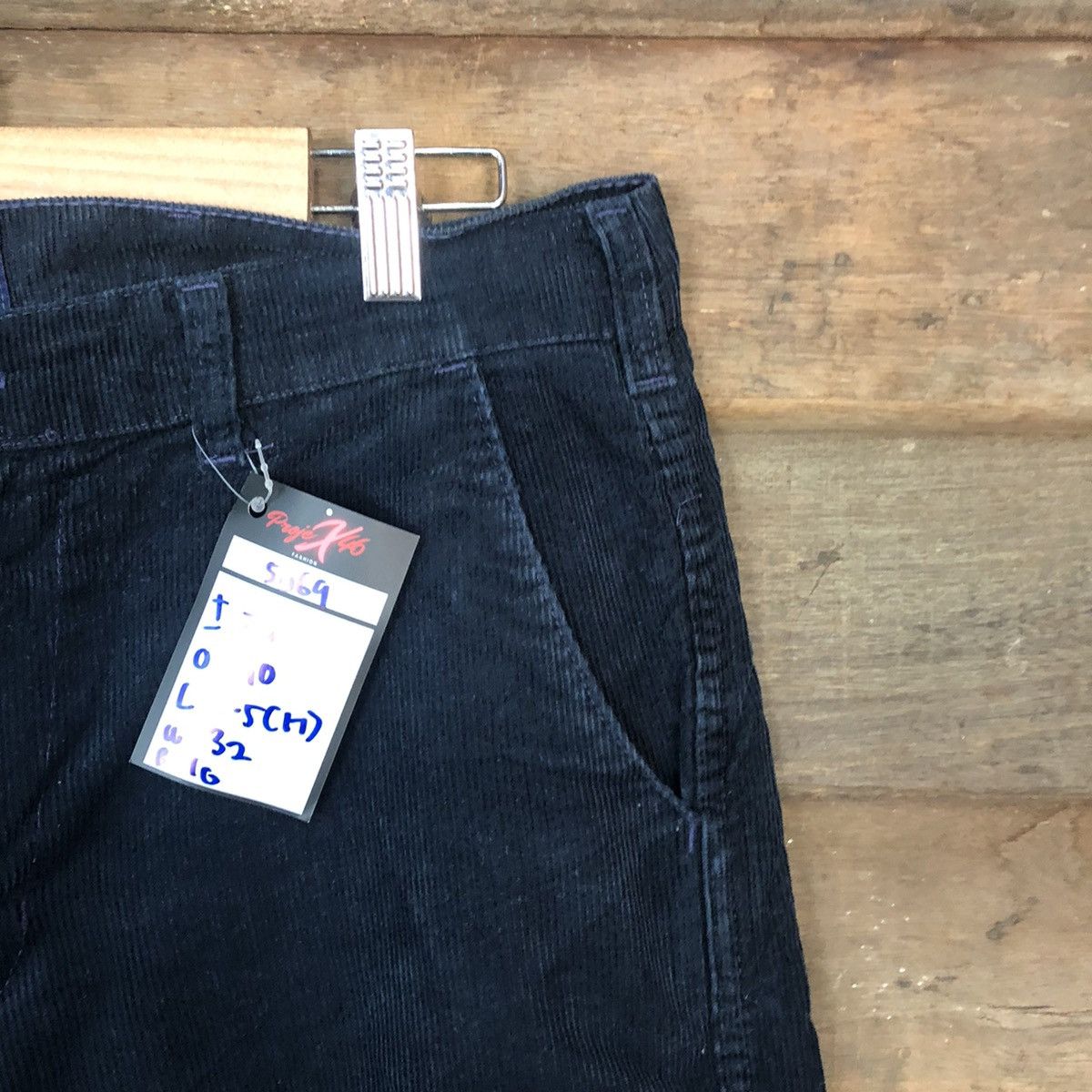 Vintage California Band Dark blue Conduroy Casual Pants #5069 Size US 32 / EU 48 - 5 Thumbnail