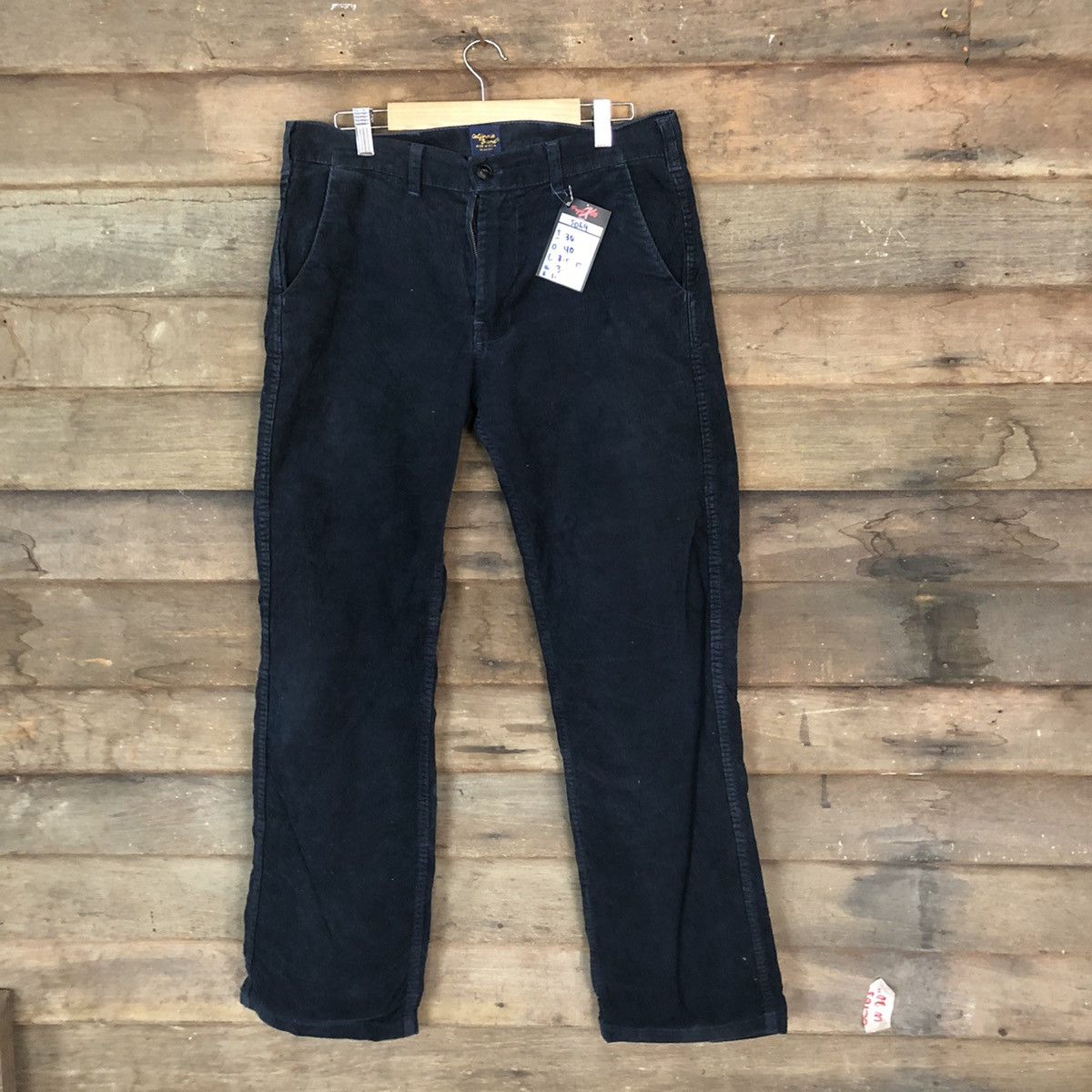 Vintage California Band Dark blue Conduroy Casual Pants #5069 Size US 32 / EU 48 - 1 Thumbnail