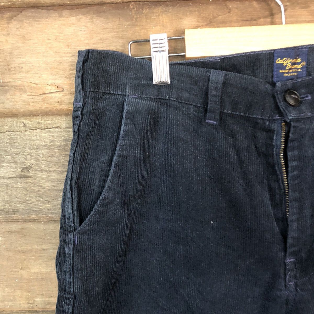 Vintage California Band Dark blue Conduroy Casual Pants #5069 Size US 32 / EU 48 - 4 Thumbnail