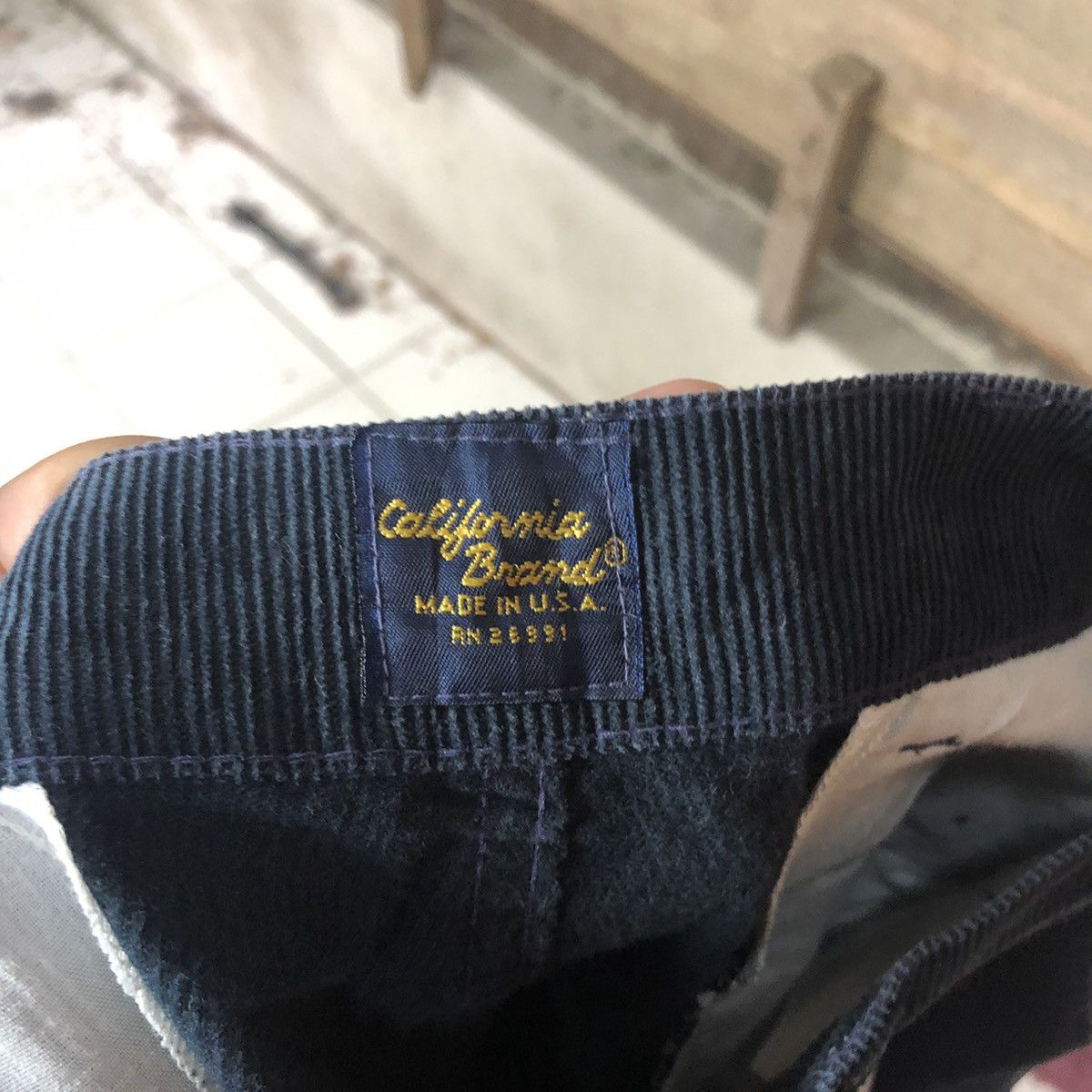 Vintage California Band Dark blue Conduroy Casual Pants #5069 Size US 32 / EU 48 - 13 Thumbnail