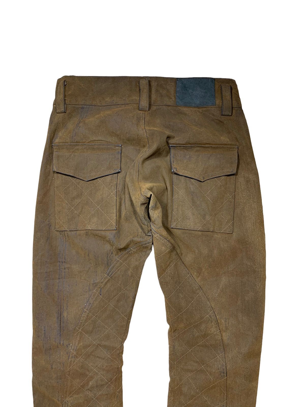 Japanese Brand × Leather Rare Japanese Brand Trick & Treat Suede Pants Zipped Legs Size US 30 / EU 46 - 8 Thumbnail
