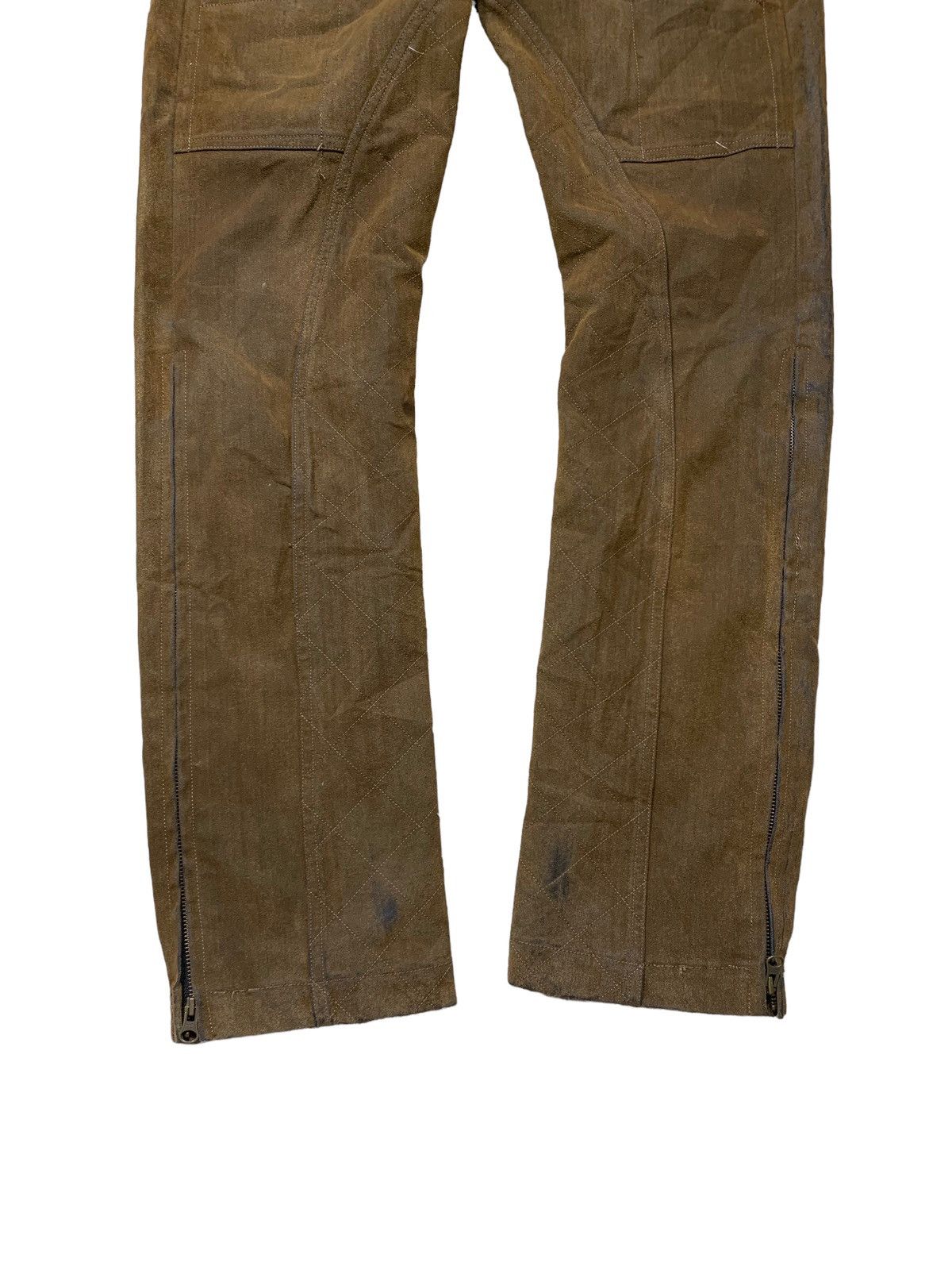 Japanese Brand × Leather Rare Japanese Brand Trick & Treat Suede Pants Zipped Legs Size US 30 / EU 46 - 4 Thumbnail