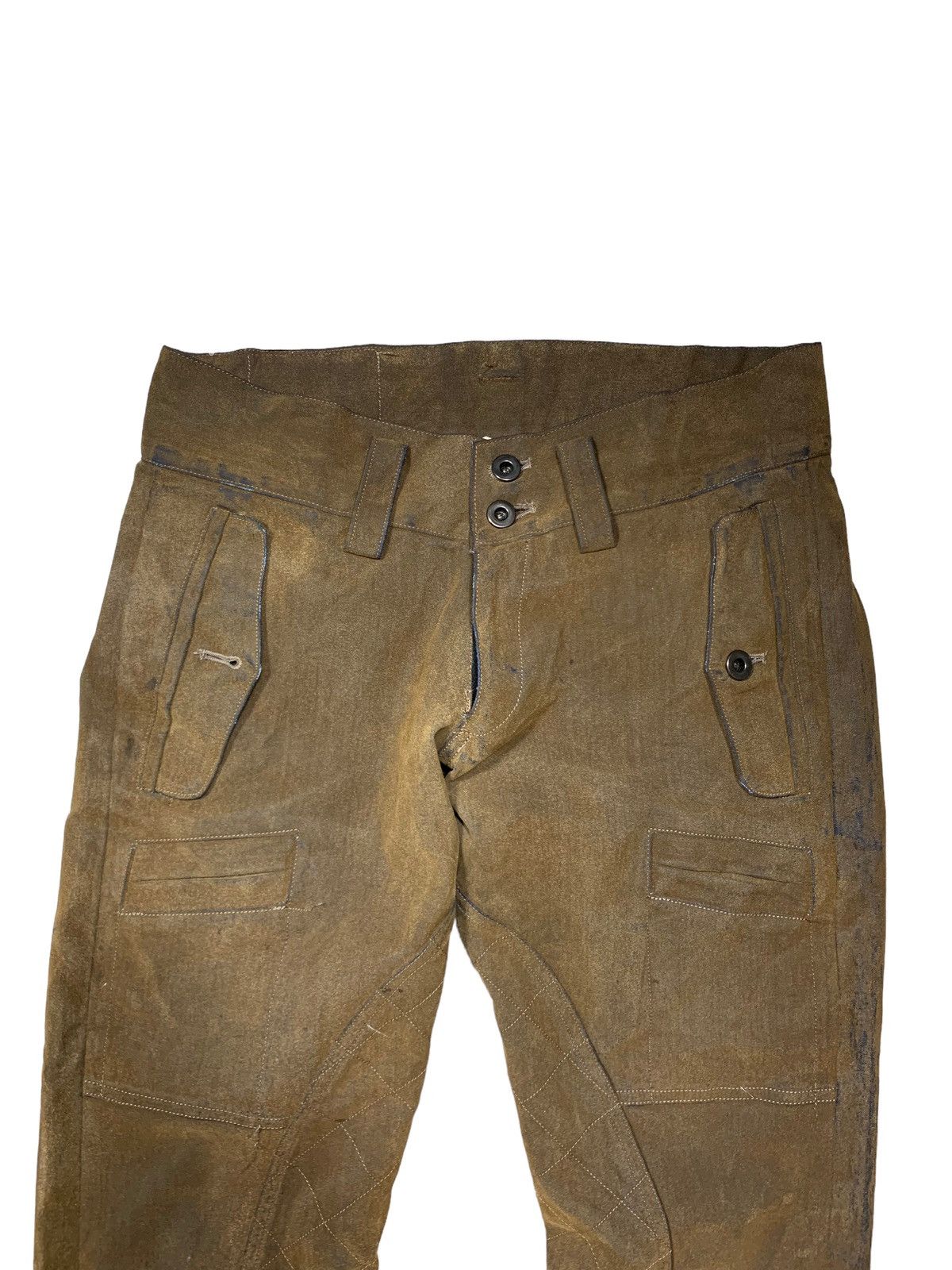 Japanese Brand × Leather Rare Japanese Brand Trick & Treat Suede Pants Zipped Legs Size US 30 / EU 46 - 3 Thumbnail