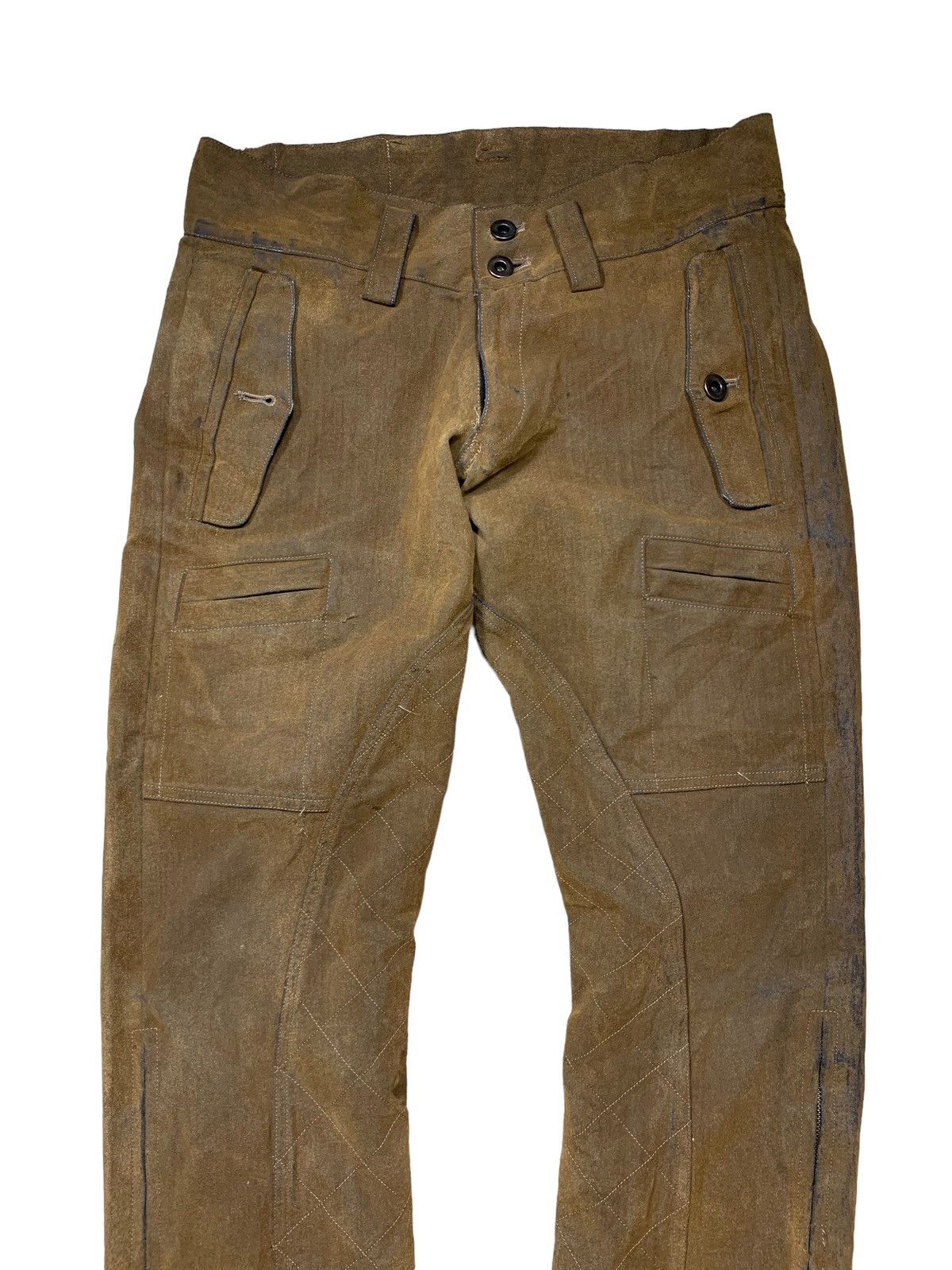 Japanese Brand × Leather Rare Japanese Brand Trick & Treat Suede Pants Zipped Legs Size US 30 / EU 46 - 2 Thumbnail