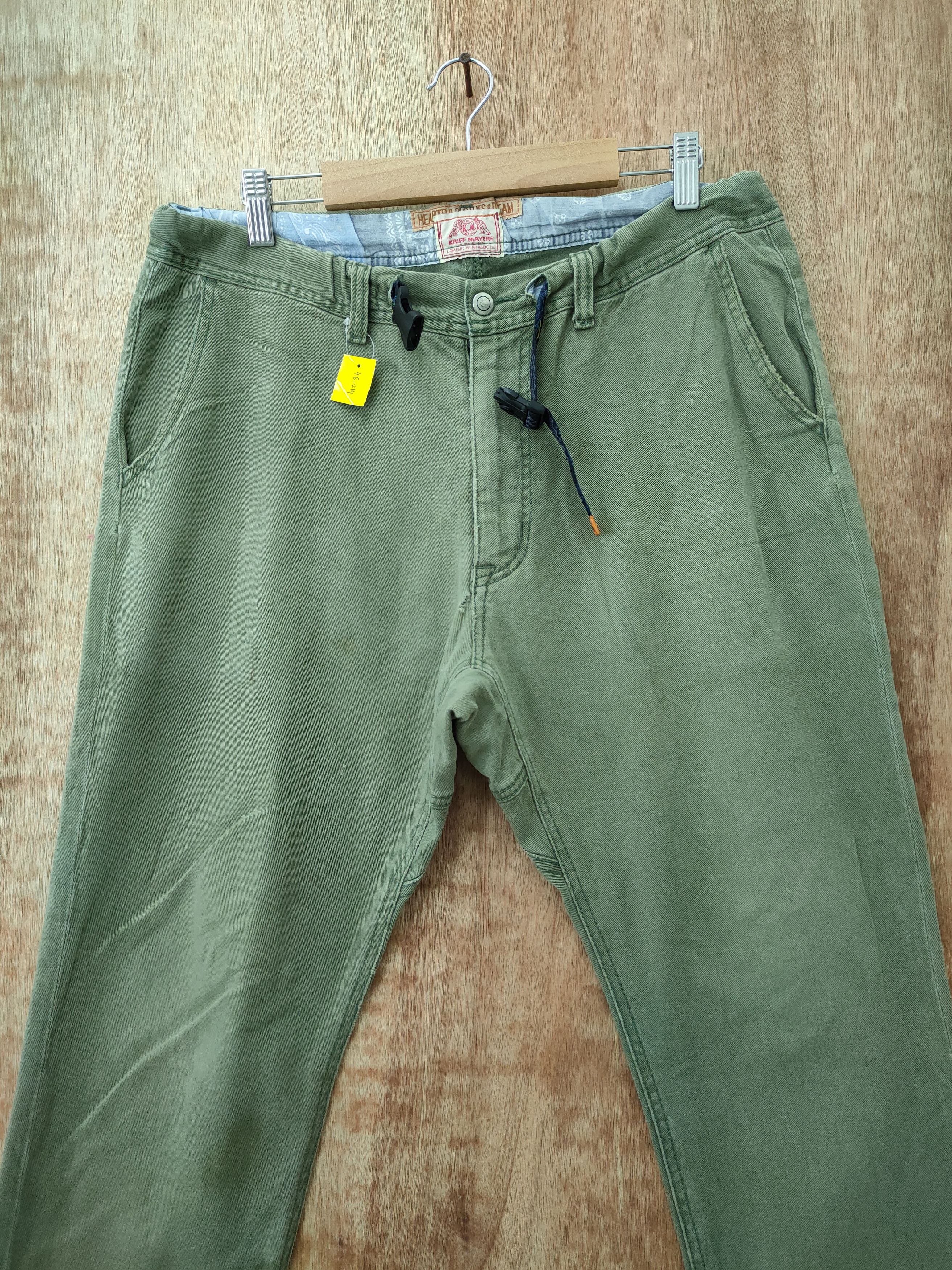 Japanese Brand DLL Kriff Mayer green jogger cargo pants #46-214 Size US 32 / EU 48 - 4 Thumbnail