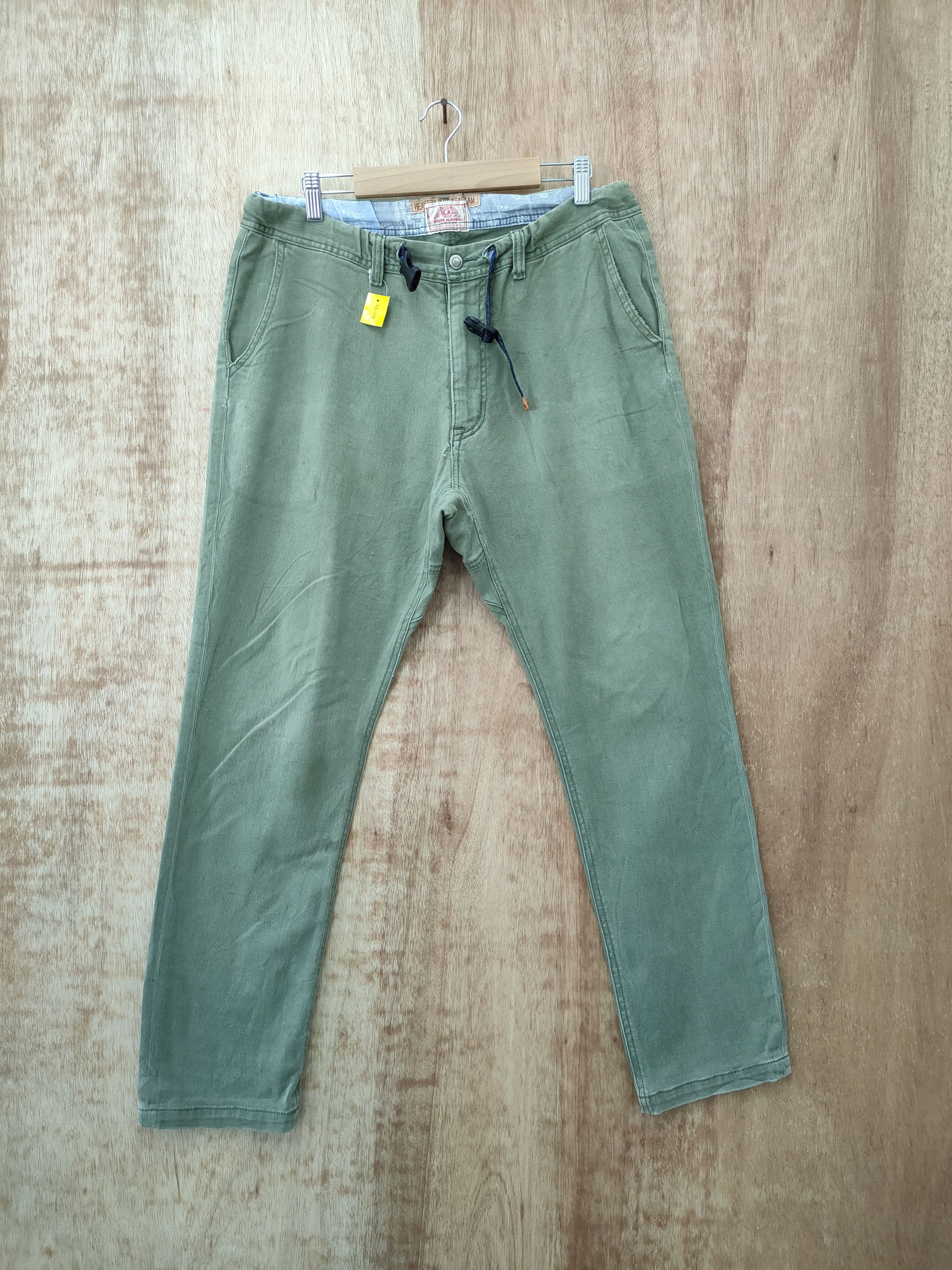 Japanese Brand DLL Kriff Mayer green jogger cargo pants #46-214 Size US 32 / EU 48 - 1 Thumbnail
