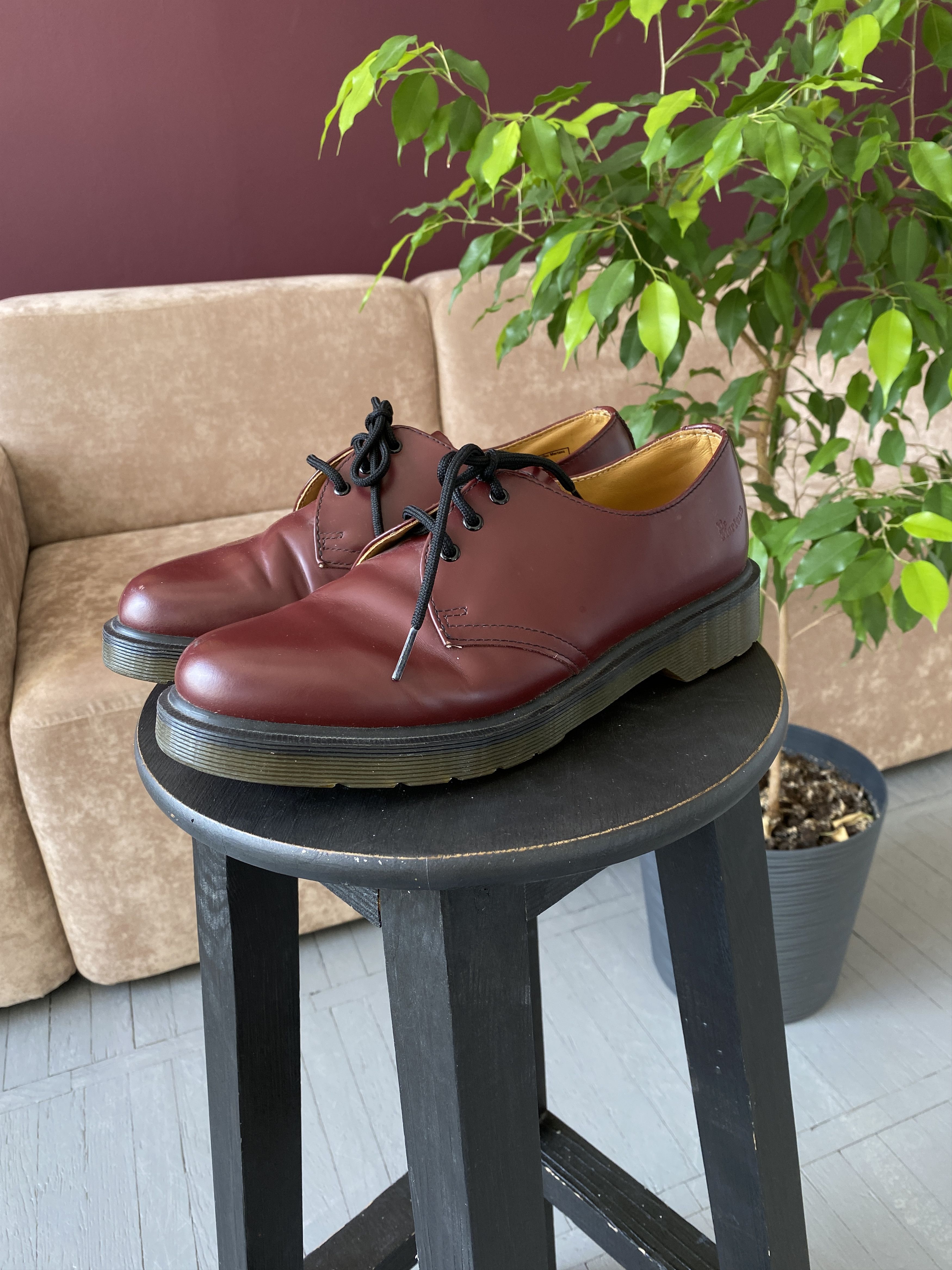 Cherry red antique temperley dr martens on sale