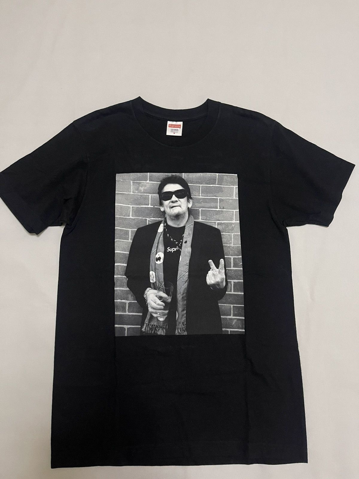 Supreme Supreme Shane Mac Gowan 13fw photo tee black ds Size US M / EU 48-50 / 2 - 1 Thumbnail