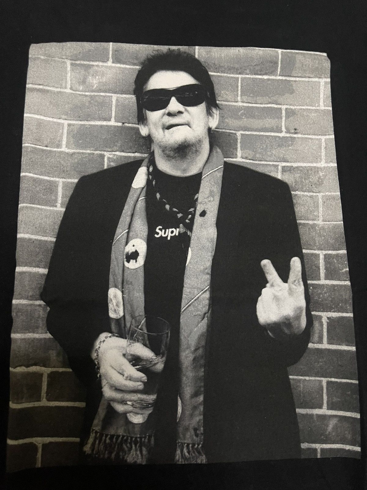 Supreme Supreme Shane Mac Gowan 13fw photo tee black ds Size US M / EU 48-50 / 2 - 3 Thumbnail