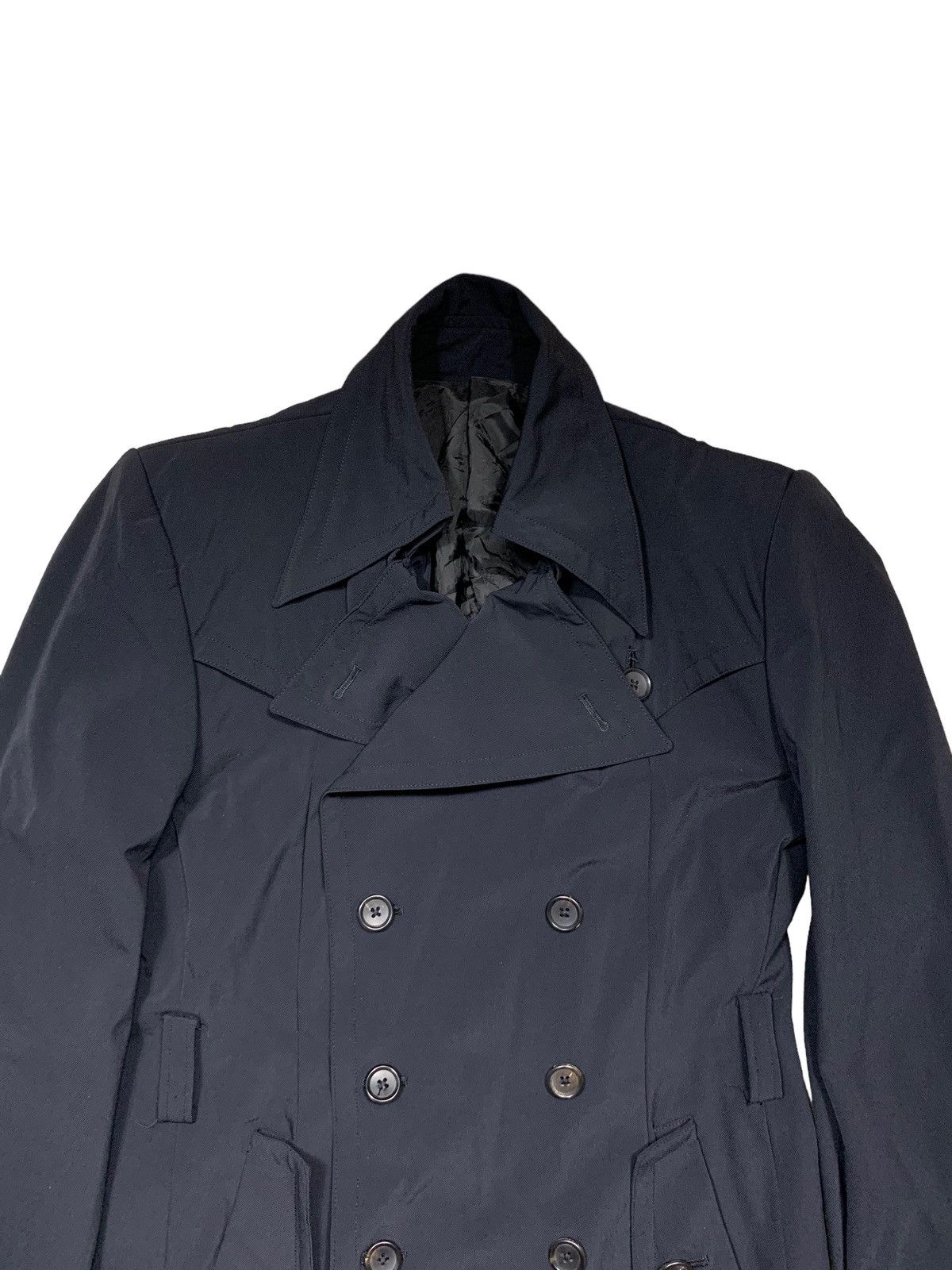 5351 POUR LES HOMMES × Japanese Brand Avant Garde 5351 Pour Les Hommes Black Trench Coat Size US S / EU 44-46 / 1 - 6 Thumbnail