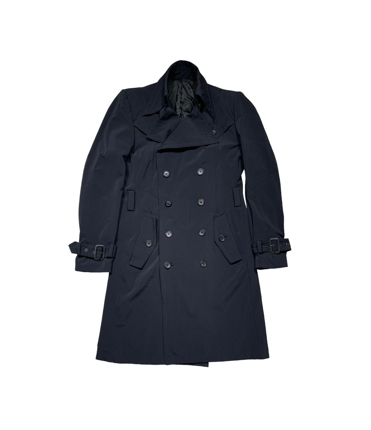 5351 POUR LES HOMMES × Japanese Brand Avant Garde 5351 Pour Les Hommes Black Trench Coat Size US S / EU 44-46 / 1 - 5 Thumbnail