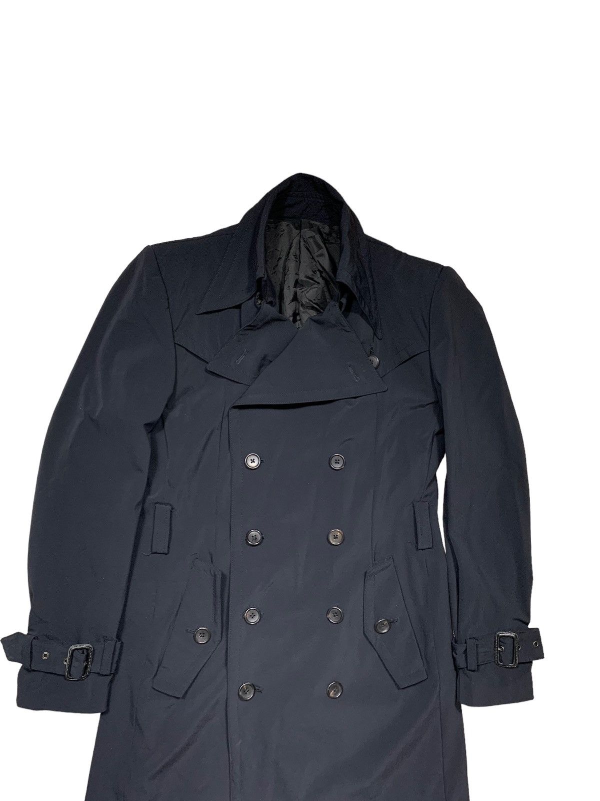 5351 POUR LES HOMMES × Japanese Brand Avant Garde 5351 Pour Les Hommes Black Trench Coat Size US S / EU 44-46 / 1 - 2 Thumbnail