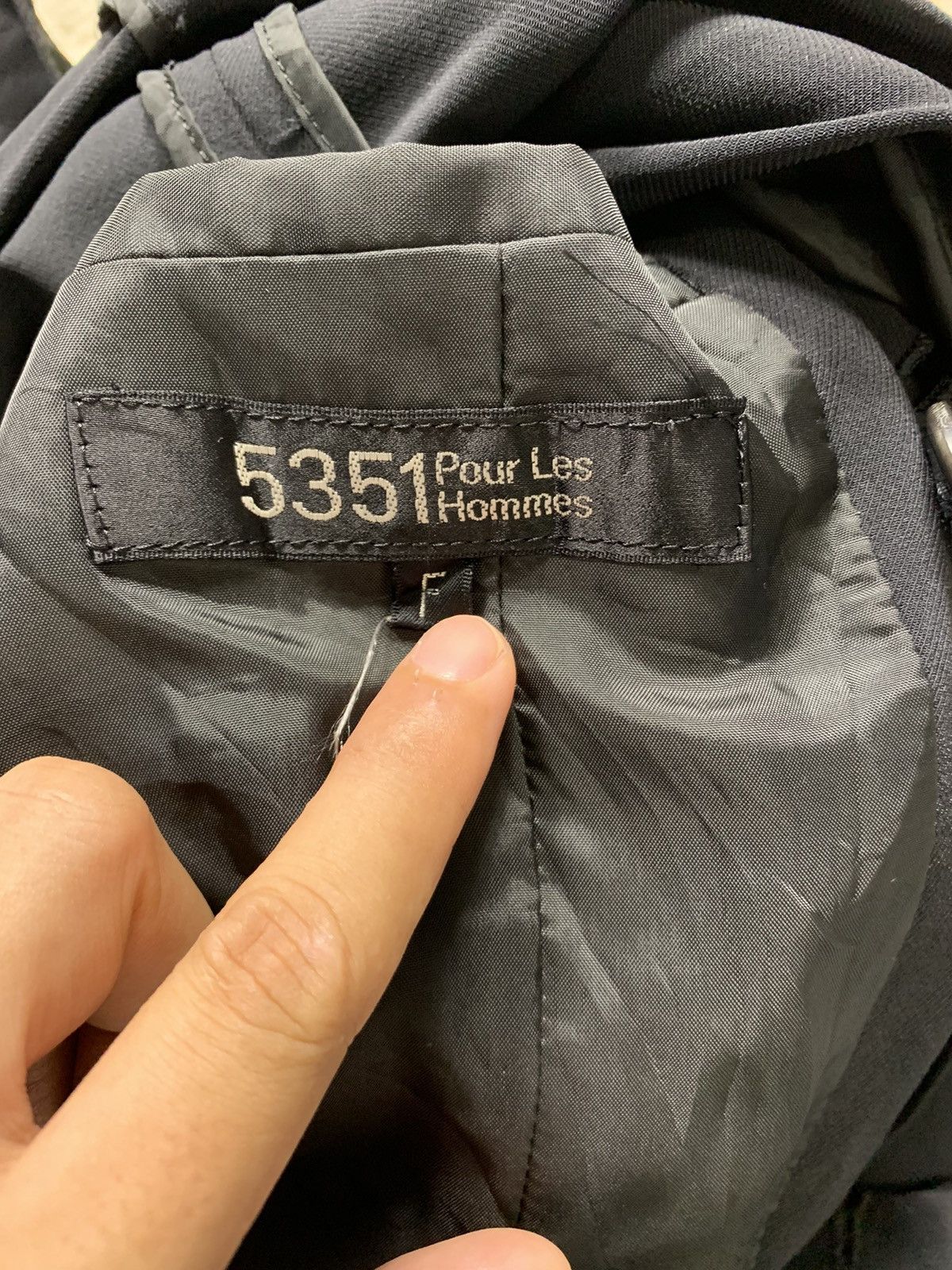 5351 POUR LES HOMMES × Japanese Brand Avant Garde 5351 Pour Les Hommes Black Trench Coat Size US S / EU 44-46 / 1 - 8 Thumbnail