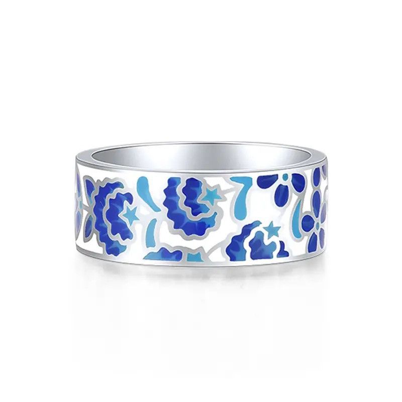 Jewelry Creative Handmade Colorful Enamel Heart Ring Size ONE SIZE - 3 Thumbnail