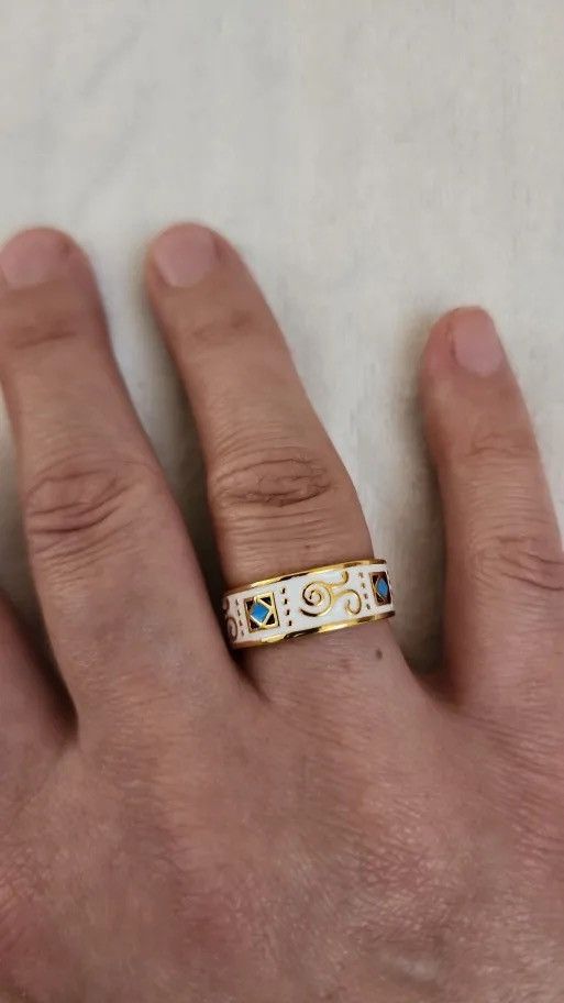 Jewelry Creative Handmade Colorful Enamel Heart Ring Size ONE SIZE - 4 Thumbnail
