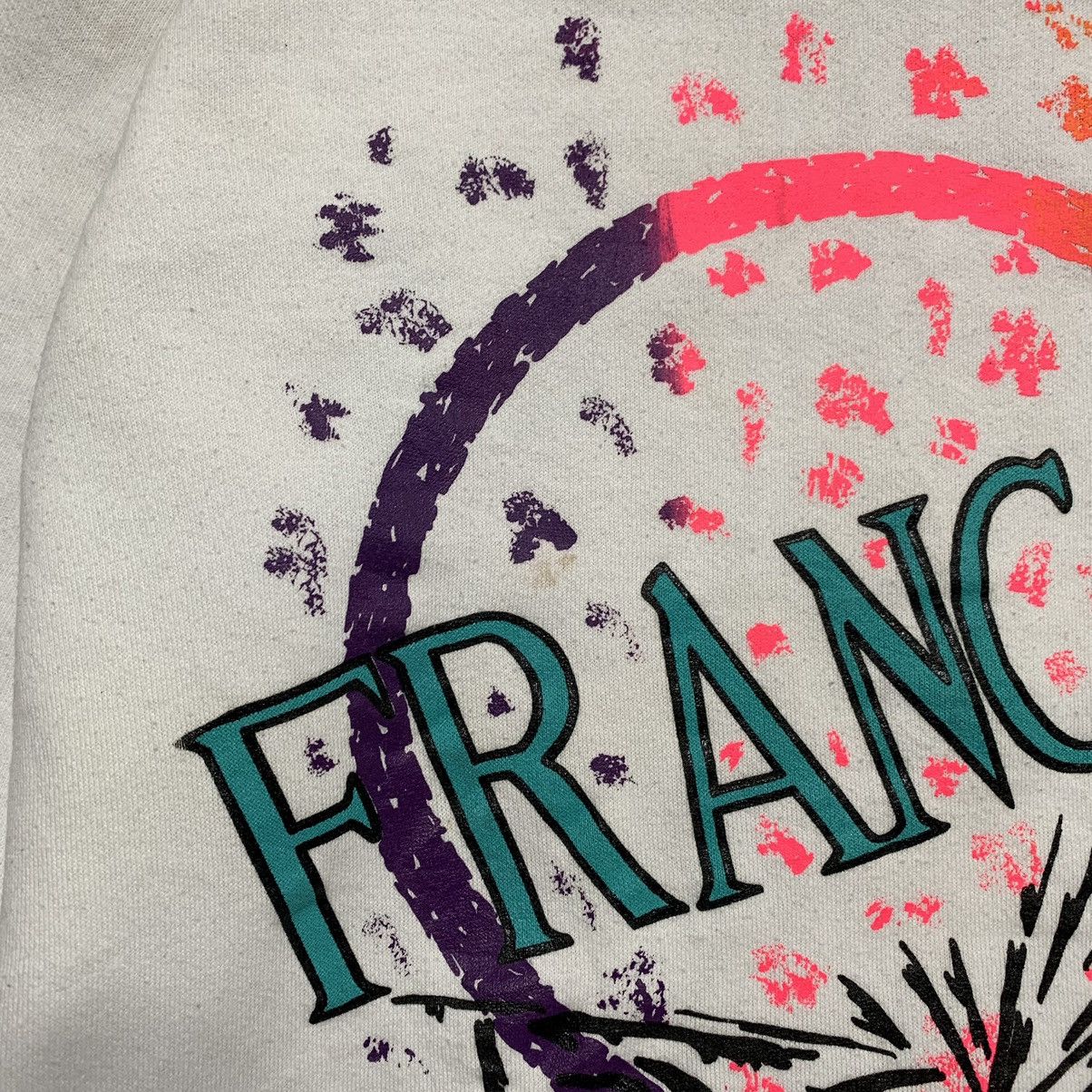 Fruit Of The Loom Vintage 90 Francais Chris Wright Sweatshirt Size US M / EU 48-50 / 2 - 4 Thumbnail