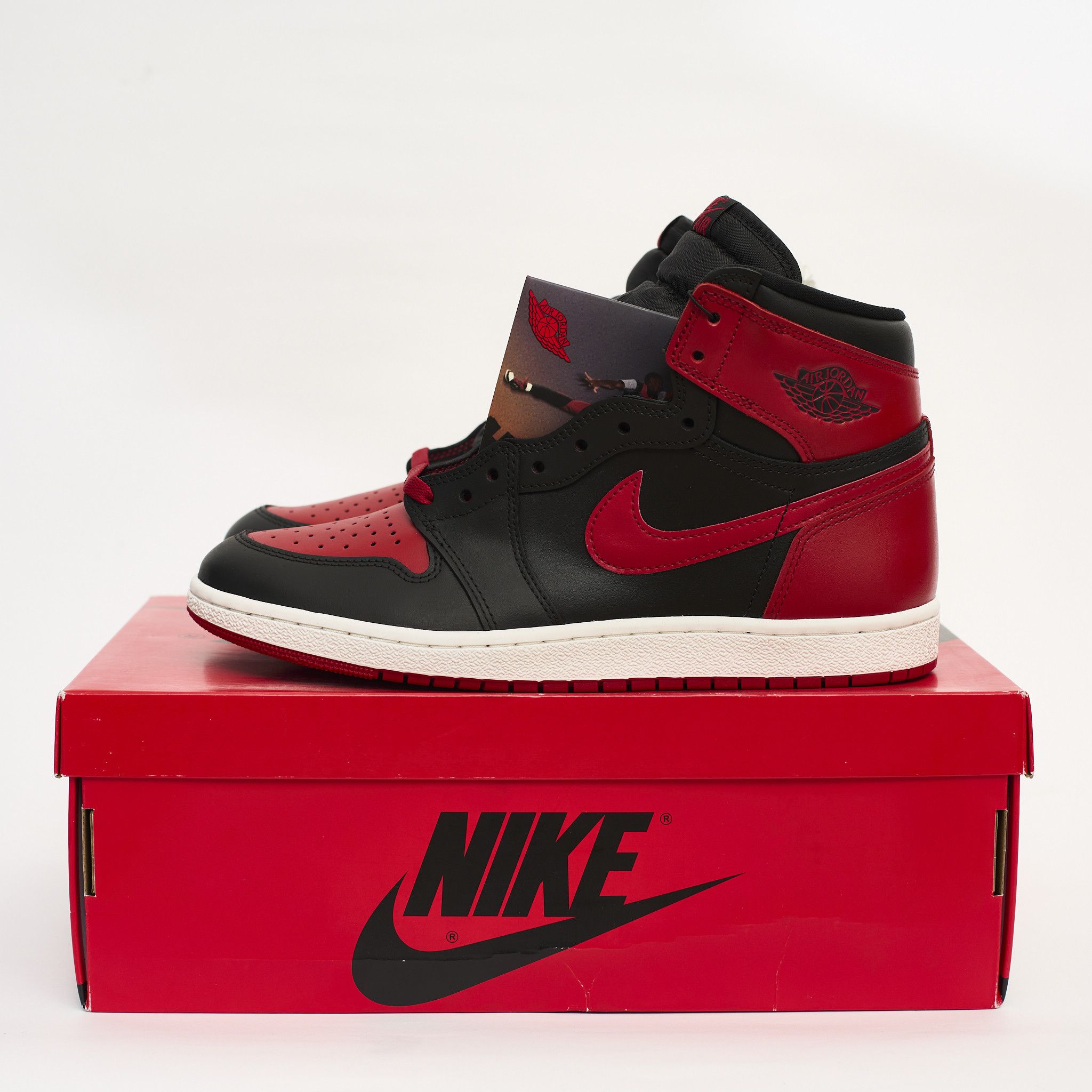 Jordan Brand Air Jordan 1 Varsity Red CUSTOM Bred 1 Size US 10.5 / EU 43-44 - 1 Thumbnail