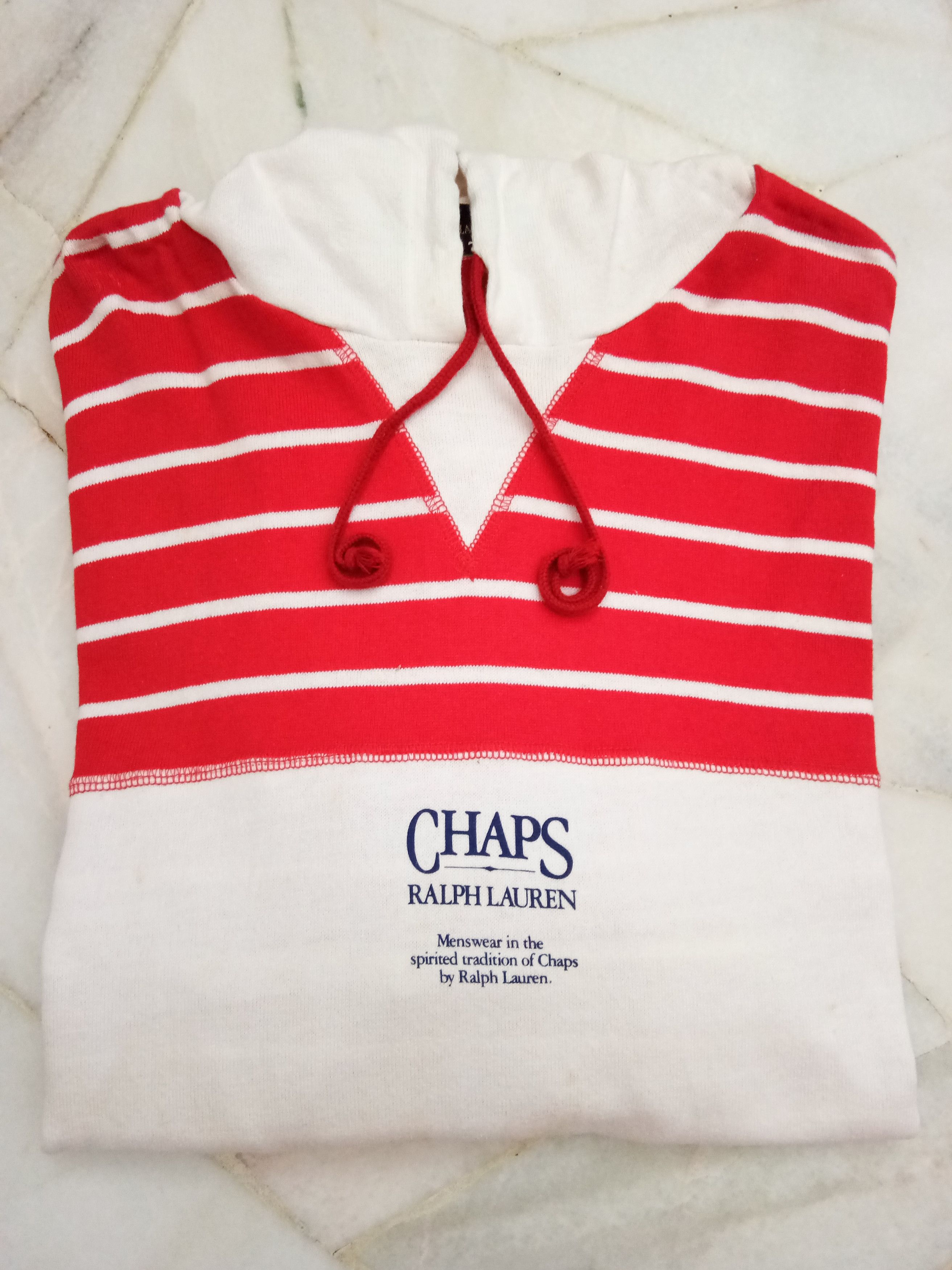 Chaps Ralph Lauren Vintage Chaps Ralph Lauren Rugby Shirt with hoodie Size US L / EU 52-54 / 3 - 9 Thumbnail