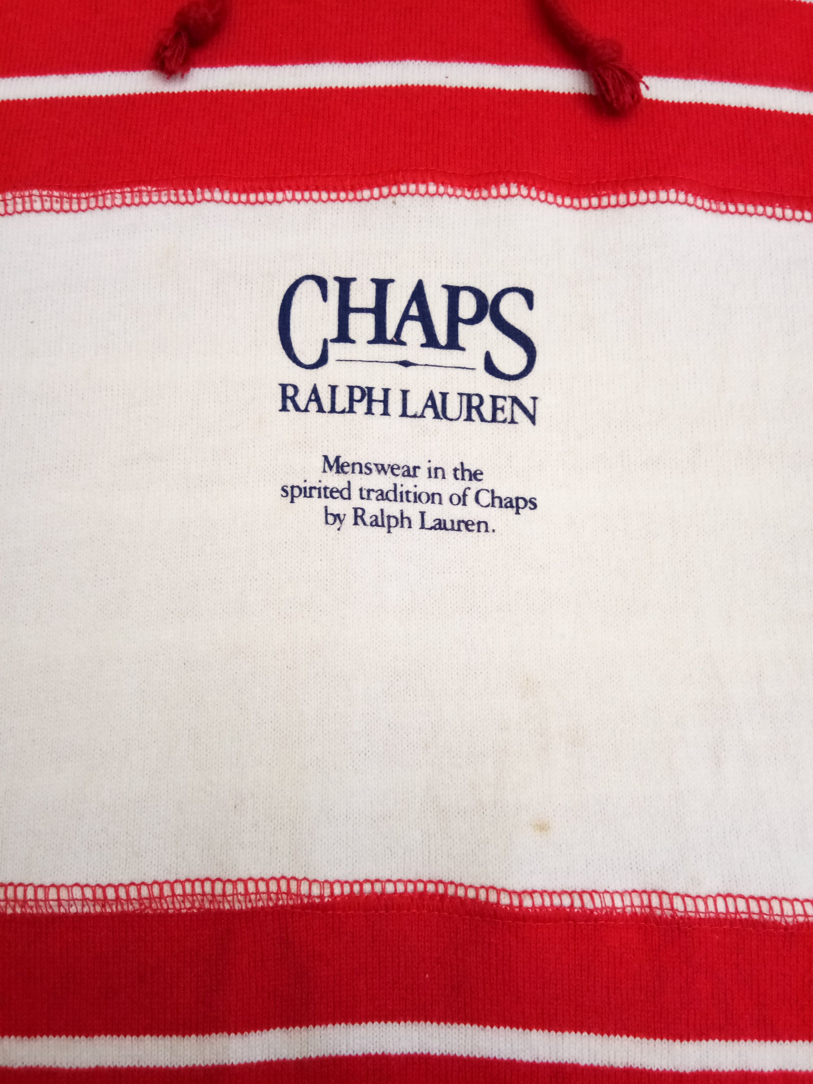Chaps Ralph Lauren Vintage Chaps Ralph Lauren Rugby Shirt with hoodie Size US L / EU 52-54 / 3 - 3 Thumbnail