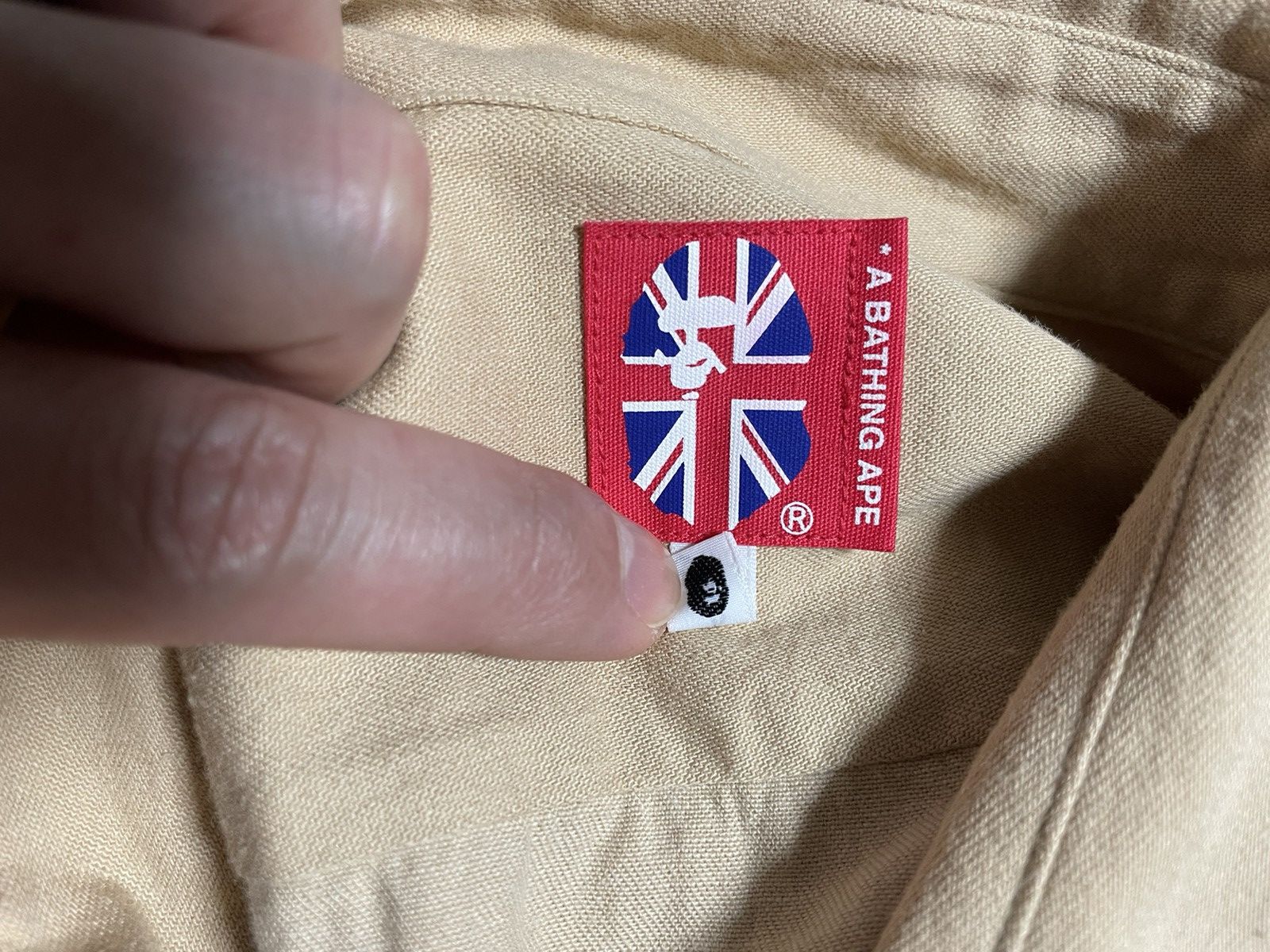 Bape BAPE Polo Size L Beige Size US L / EU 52-54 / 3 - 4 Thumbnail