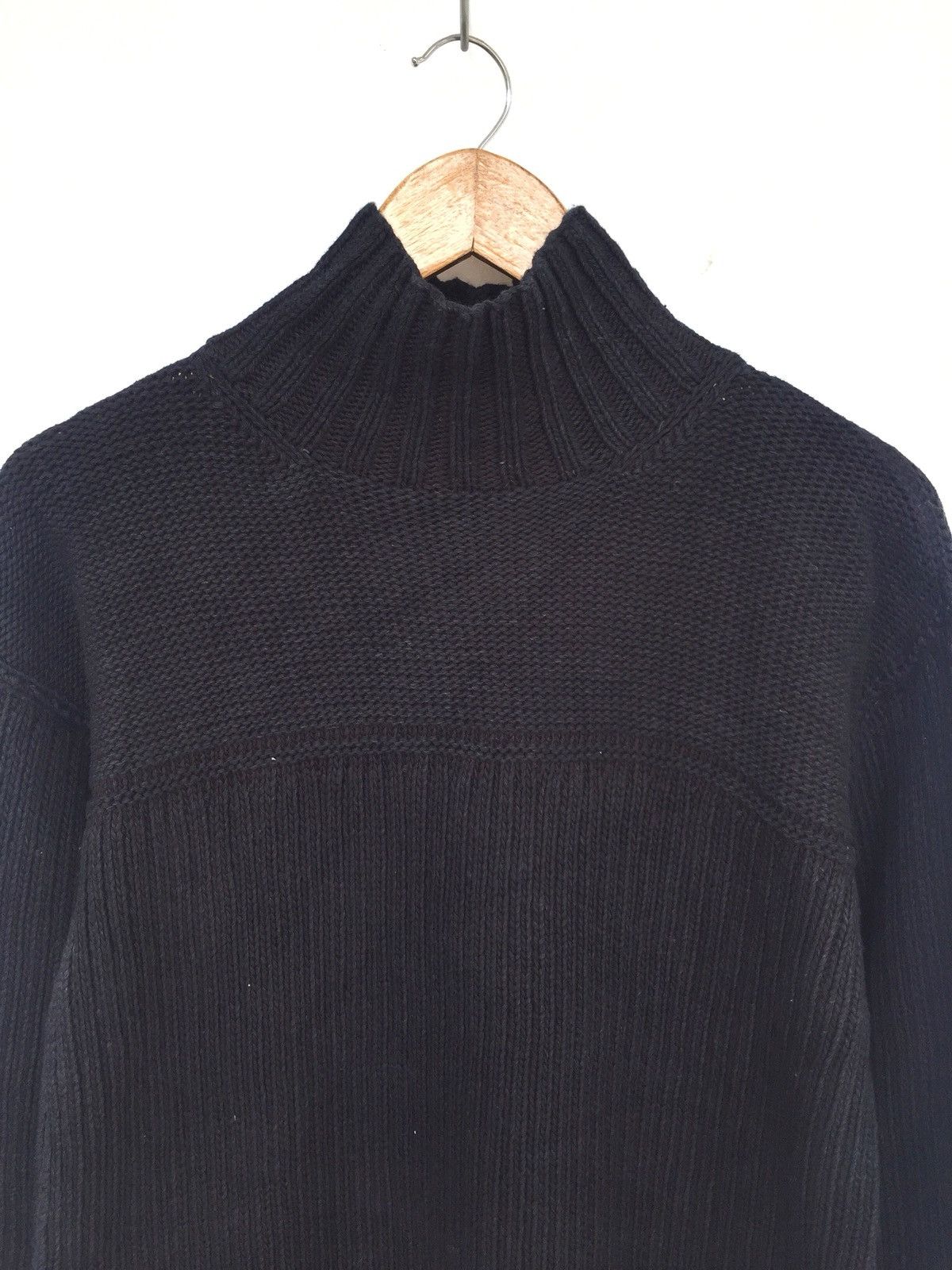 45rpm 45RPM Indigo Dye Cotton Thick O/S Knitted Jumper Size US L / EU 52-54 / 3 - 2 Thumbnail