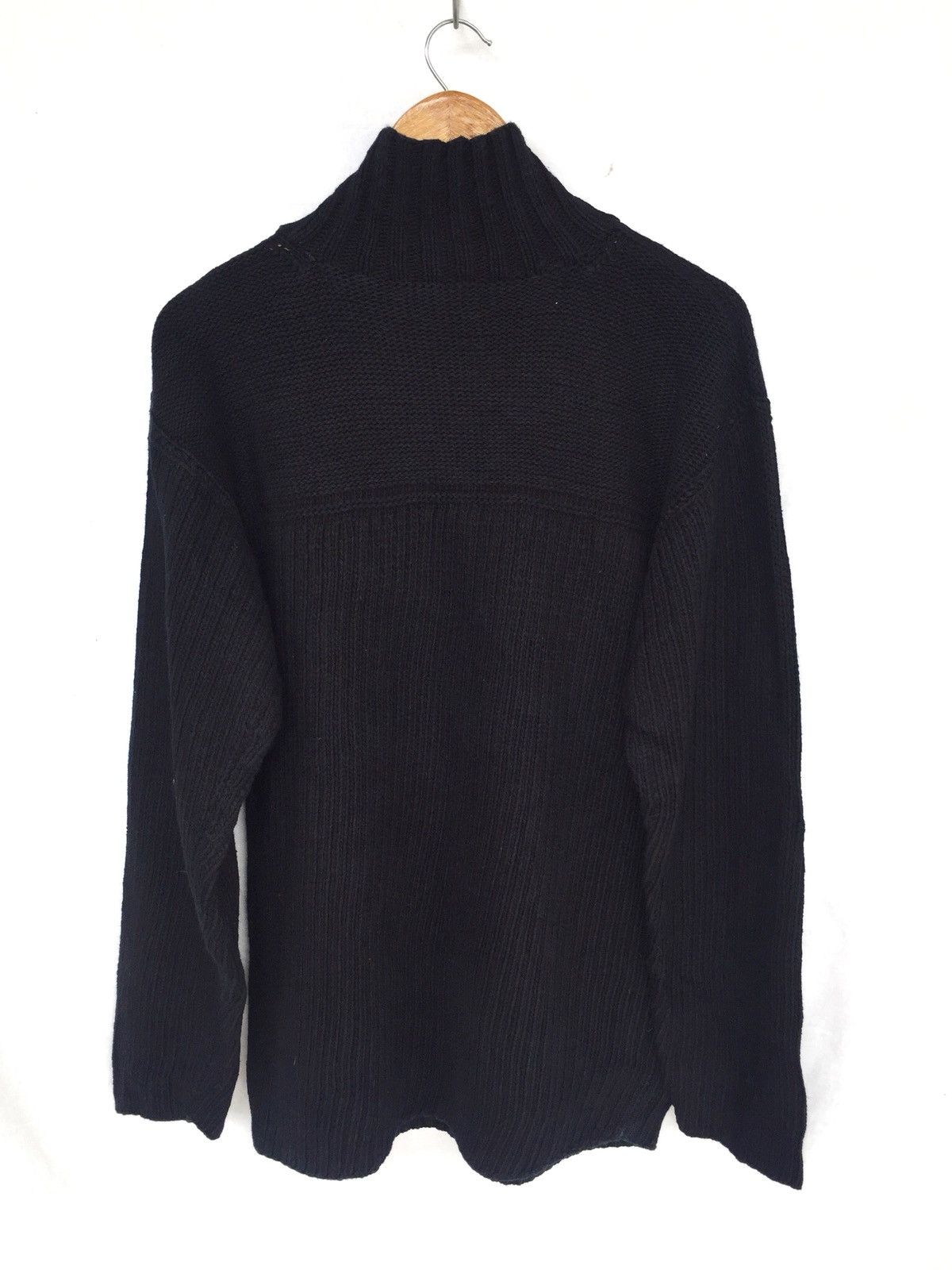 45rpm 45RPM Indigo Dye Cotton Thick O/S Knitted Jumper Size US L / EU 52-54 / 3 - 3 Thumbnail