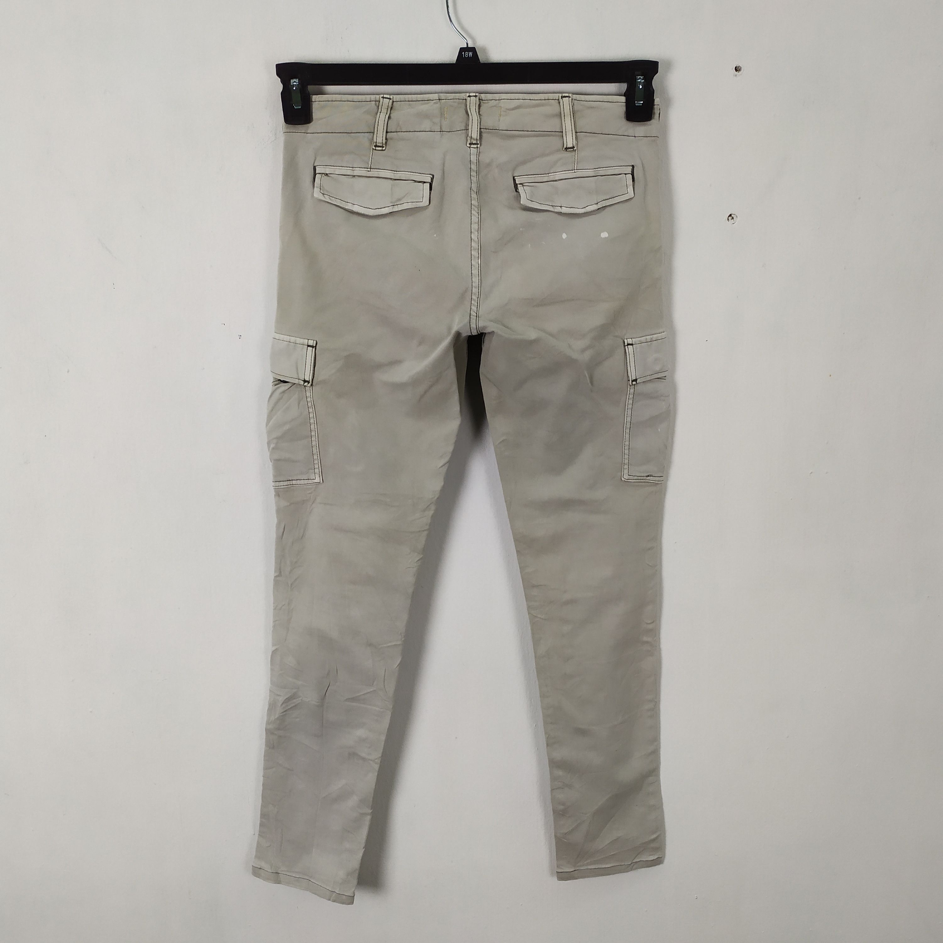 Japanese Brand × Vintage Honey Suckle Rose Grey skinny Cargo Pants Size US 28 / EU 44 - 7 Thumbnail