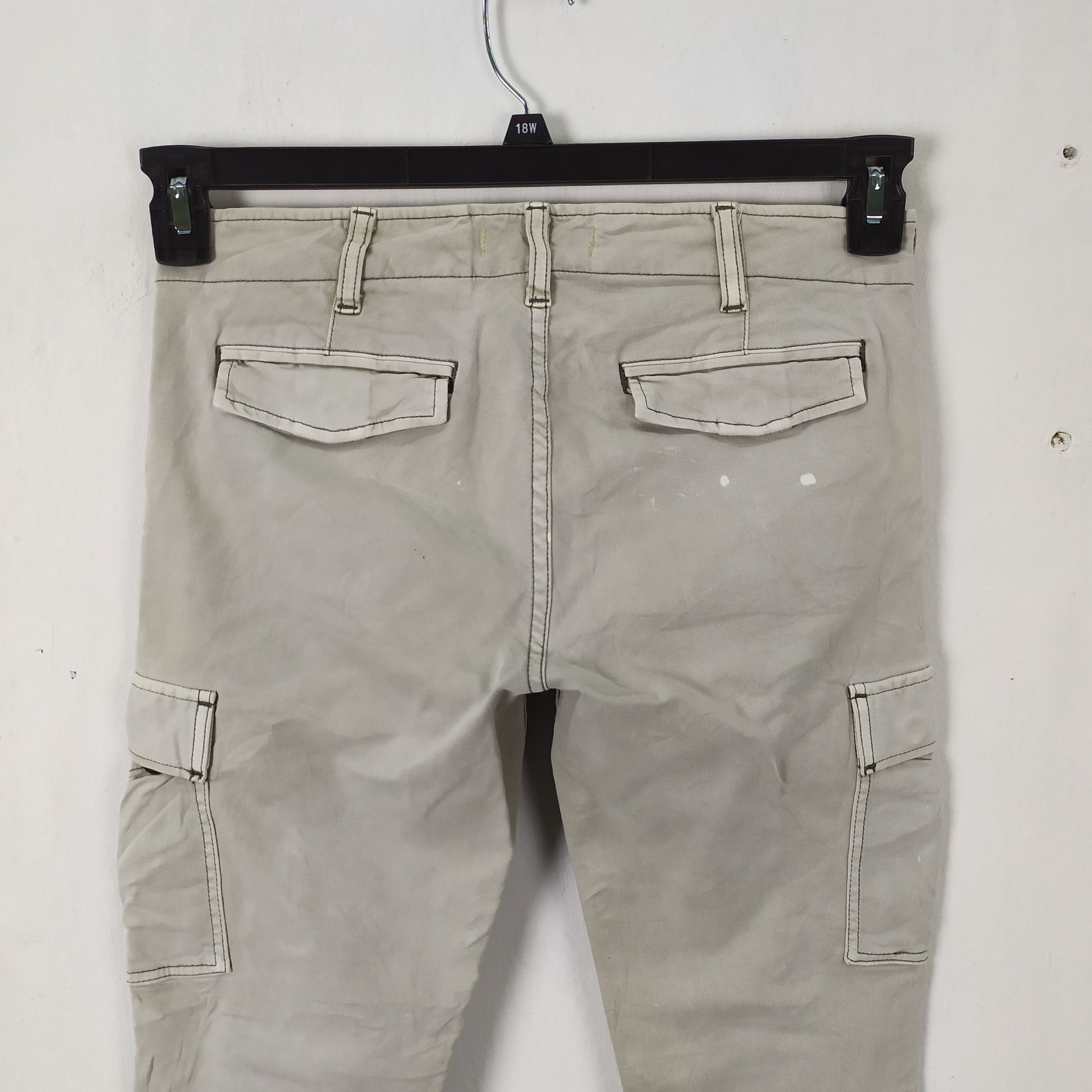 Japanese Brand × Vintage Honey Suckle Rose Grey skinny Cargo Pants Size US 28 / EU 44 - 8 Thumbnail