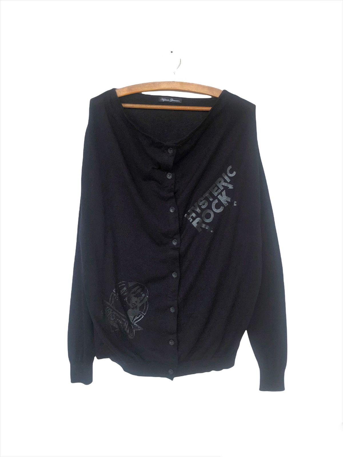 Hysteric Glamour SICK🔥OG Hysteric Rock Unstructured Button Cardigan Size US L / EU 52-54 / 3 - 2 Thumbnail