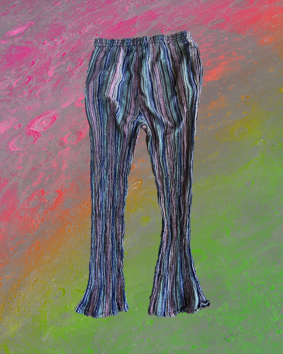 Urban Outfitters URBAN OUTFITTERS STRIPED MULTI COLORED PLEATED PANT SMALL Size 26" / US 2 / IT 38 - 5 Thumbnail