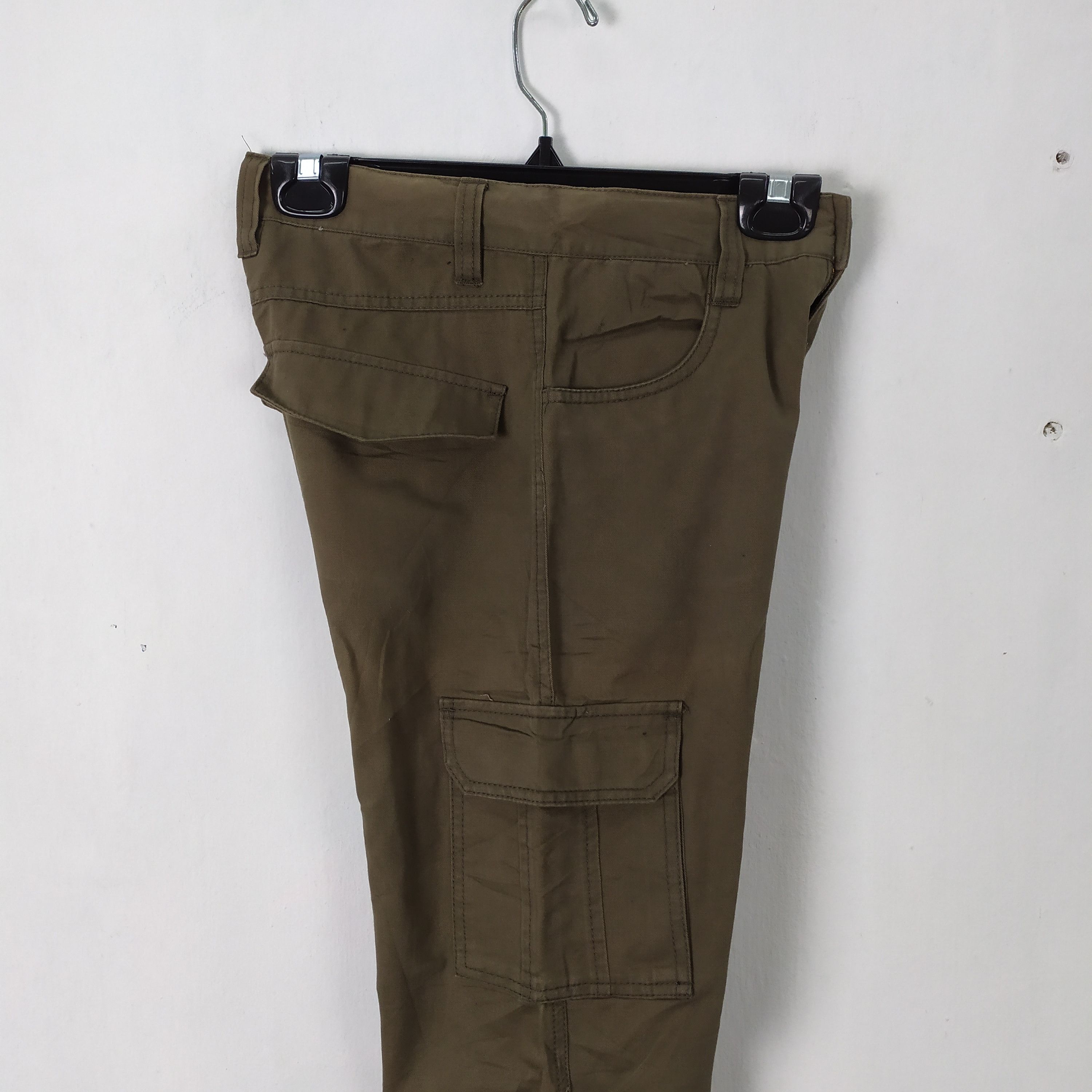 Japanese Brand Rejoice Inc Olive green Cargo Pants Multipocket tactical Size US 26 / EU 42 - 7 Thumbnail