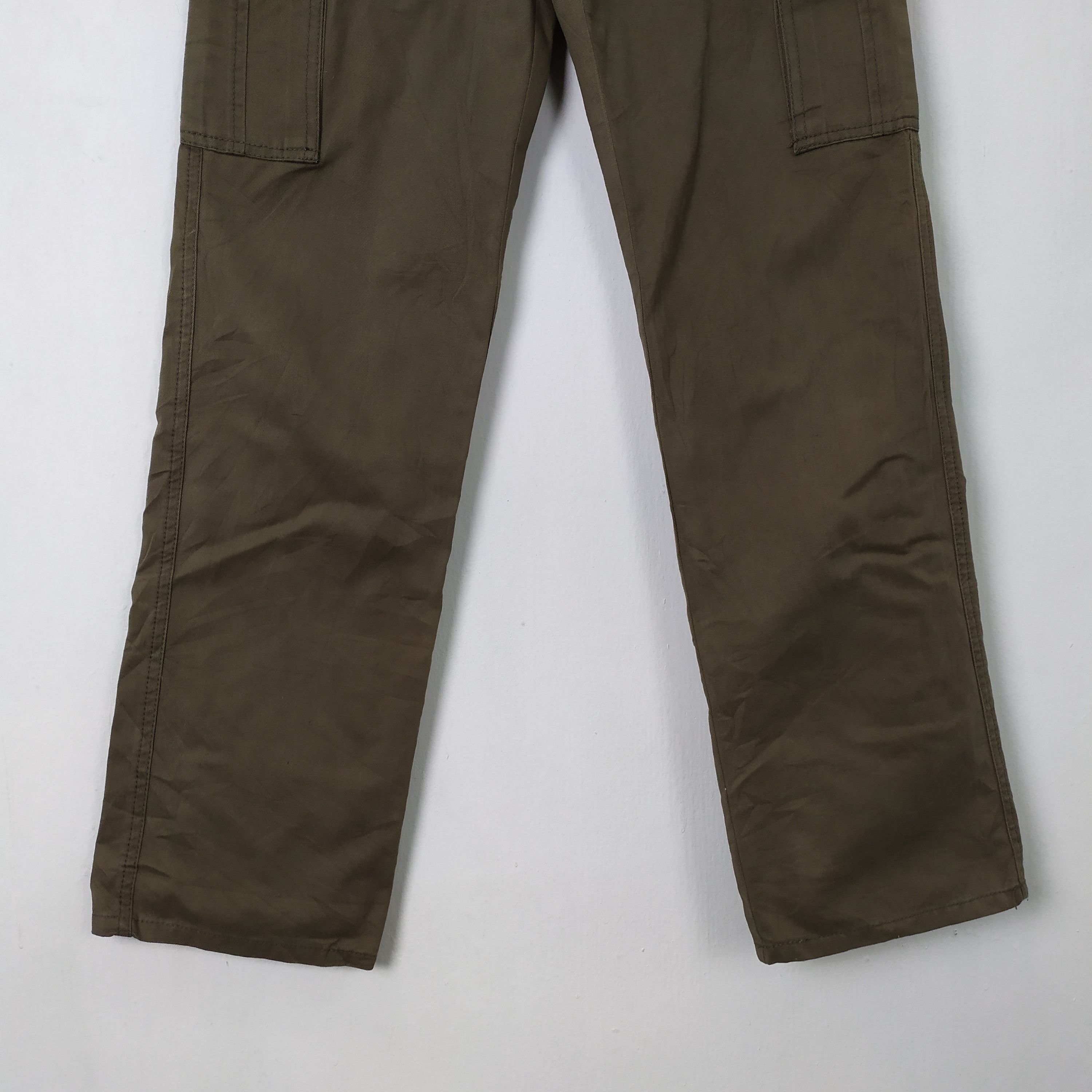 Japanese Brand Rejoice Inc Olive green Cargo Pants Multipocket tactical Size US 26 / EU 42 - 3 Thumbnail