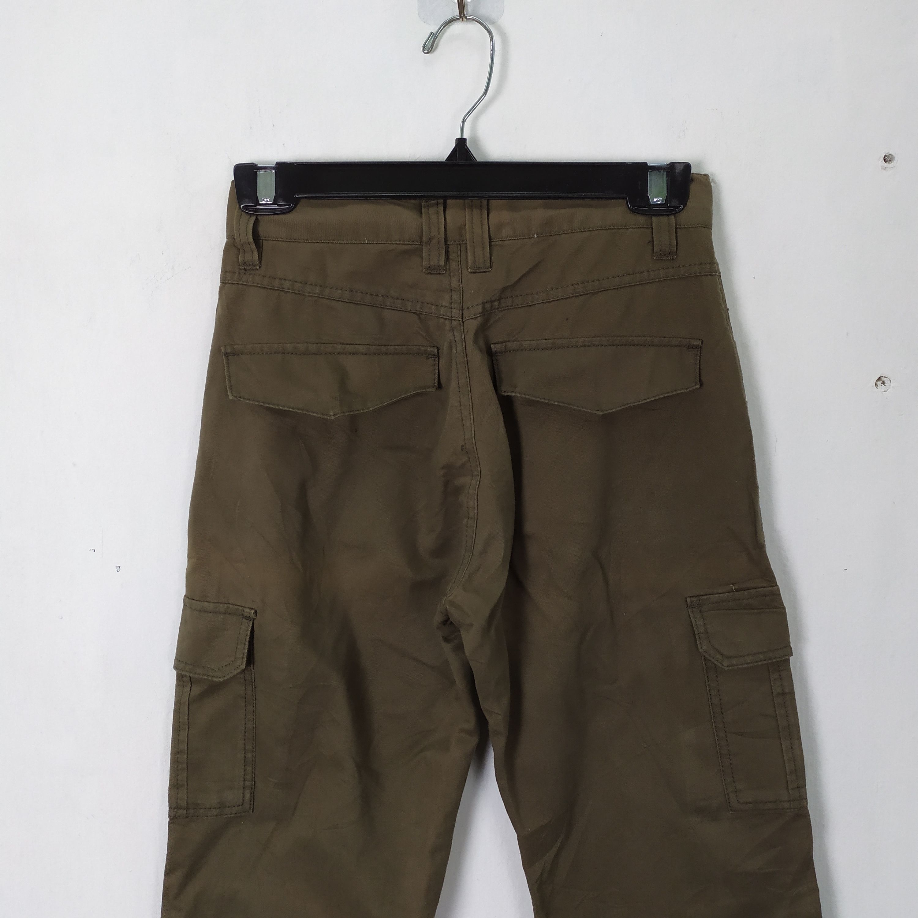 Japanese Brand Rejoice Inc Olive green Cargo Pants Multipocket tactical Size US 26 / EU 42 - 10 Thumbnail
