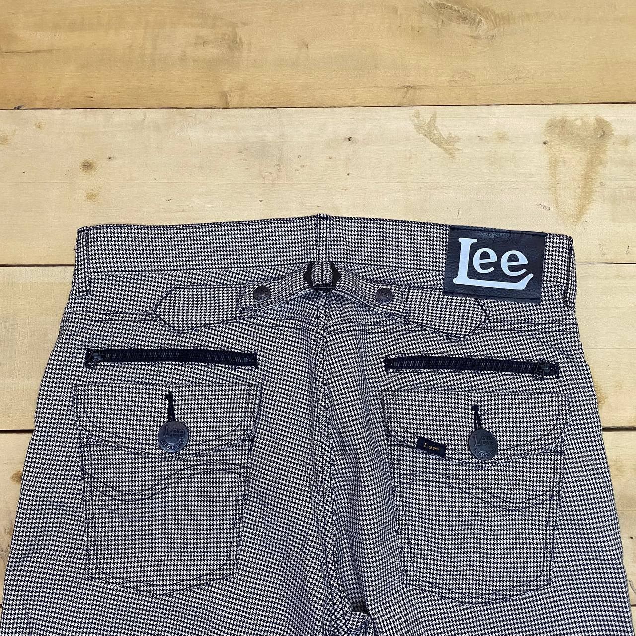 Lee × Vintage X322 LEE RIDER ZIPPER HOUNDSTOOTH CROP PANTS Size US 36 / EU 52 - 2 Thumbnail