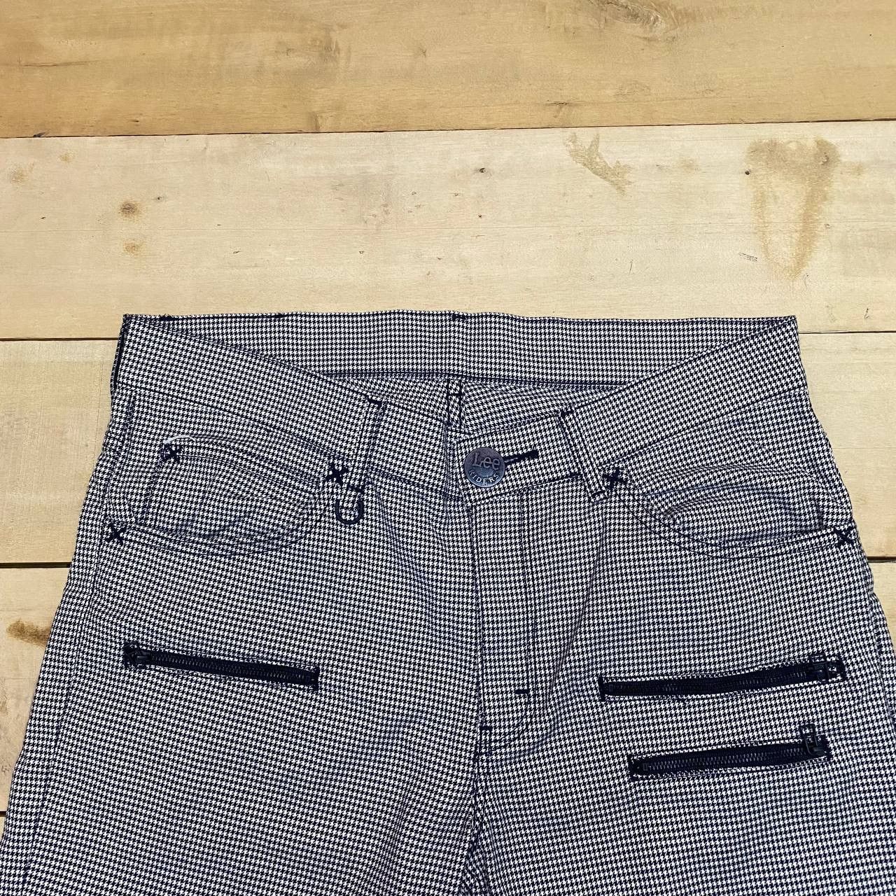 Lee × Vintage X322 LEE RIDER ZIPPER HOUNDSTOOTH CROP PANTS Size US 36 / EU 52 - 4 Thumbnail