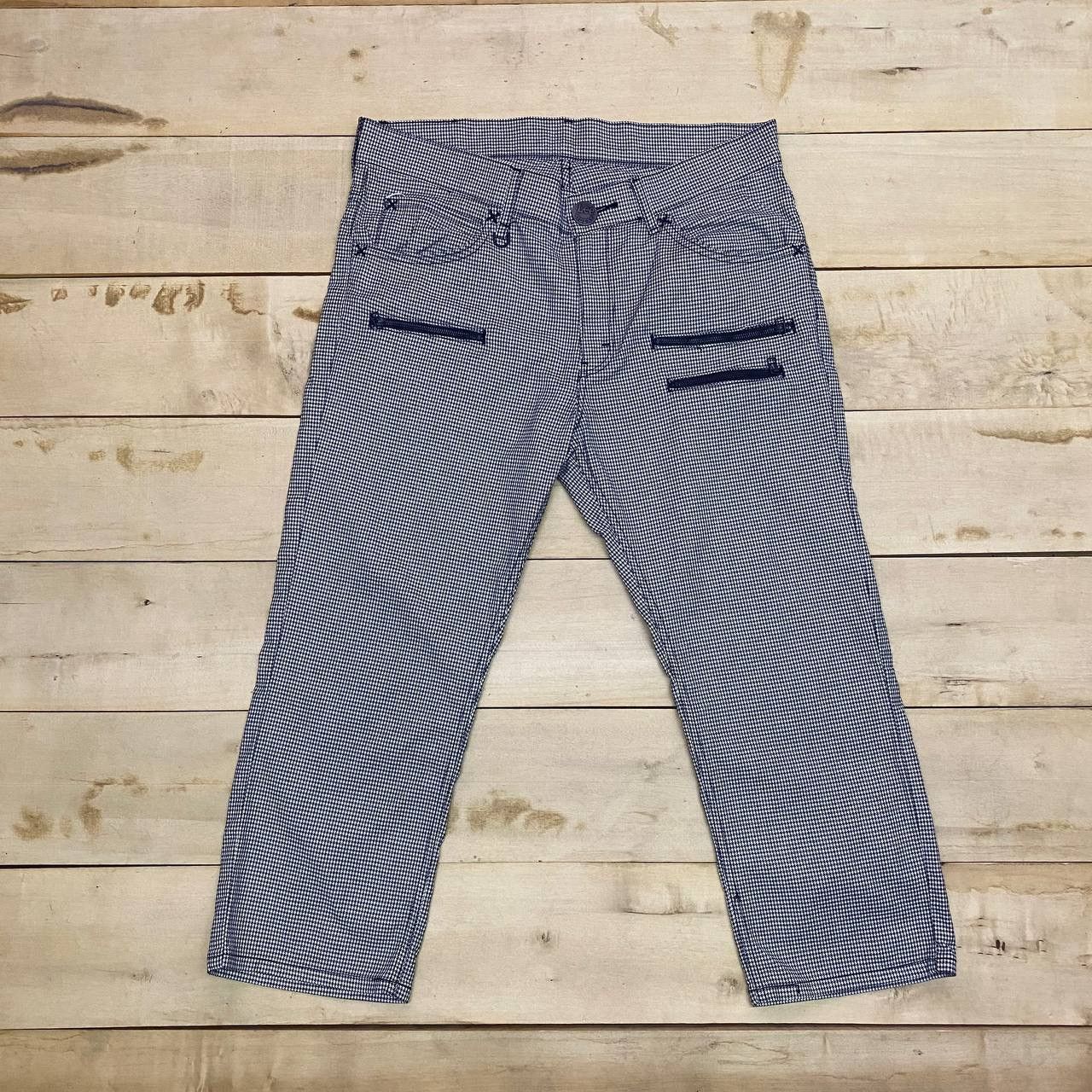 Lee × Vintage X322 LEE RIDER ZIPPER HOUNDSTOOTH CROP PANTS Size US 36 / EU 52 - 3 Thumbnail