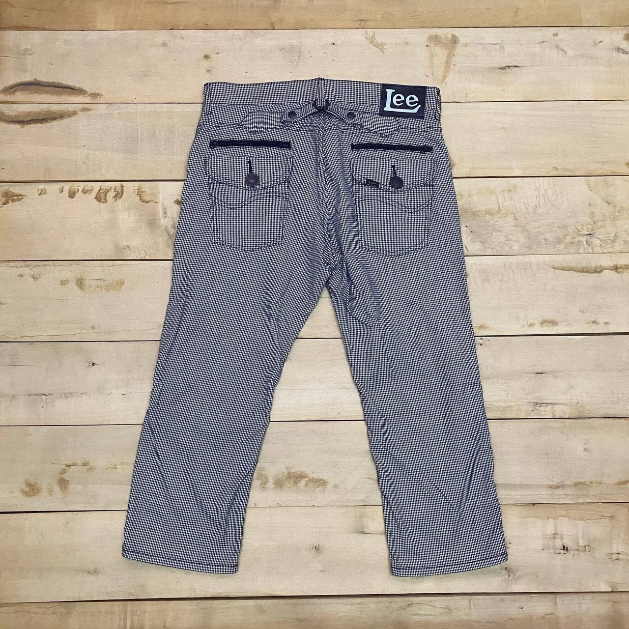 Lee × Vintage X322 LEE RIDER ZIPPER HOUNDSTOOTH CROP PANTS Size US 36 / EU 52 - 1 Thumbnail