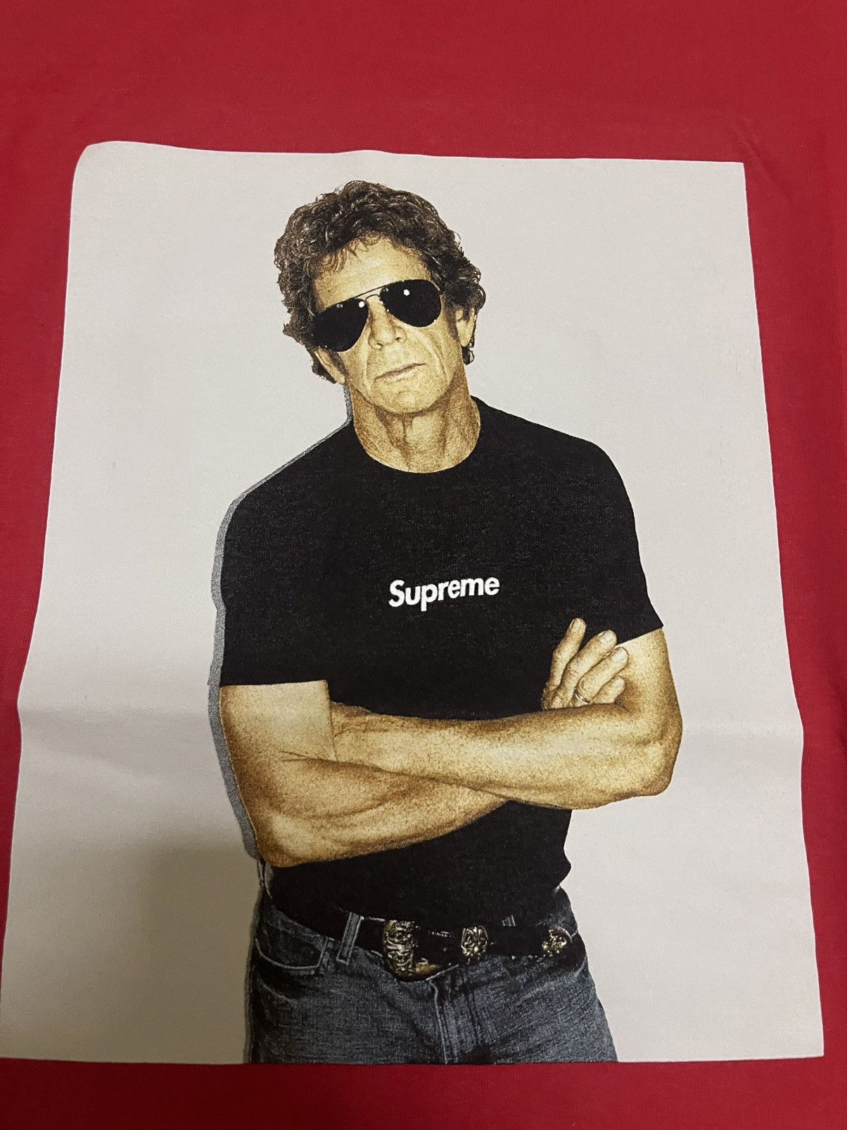 Supreme Supreme loured photo tee red ds Size US M / EU 48-50 / 2 - 2 Thumbnail