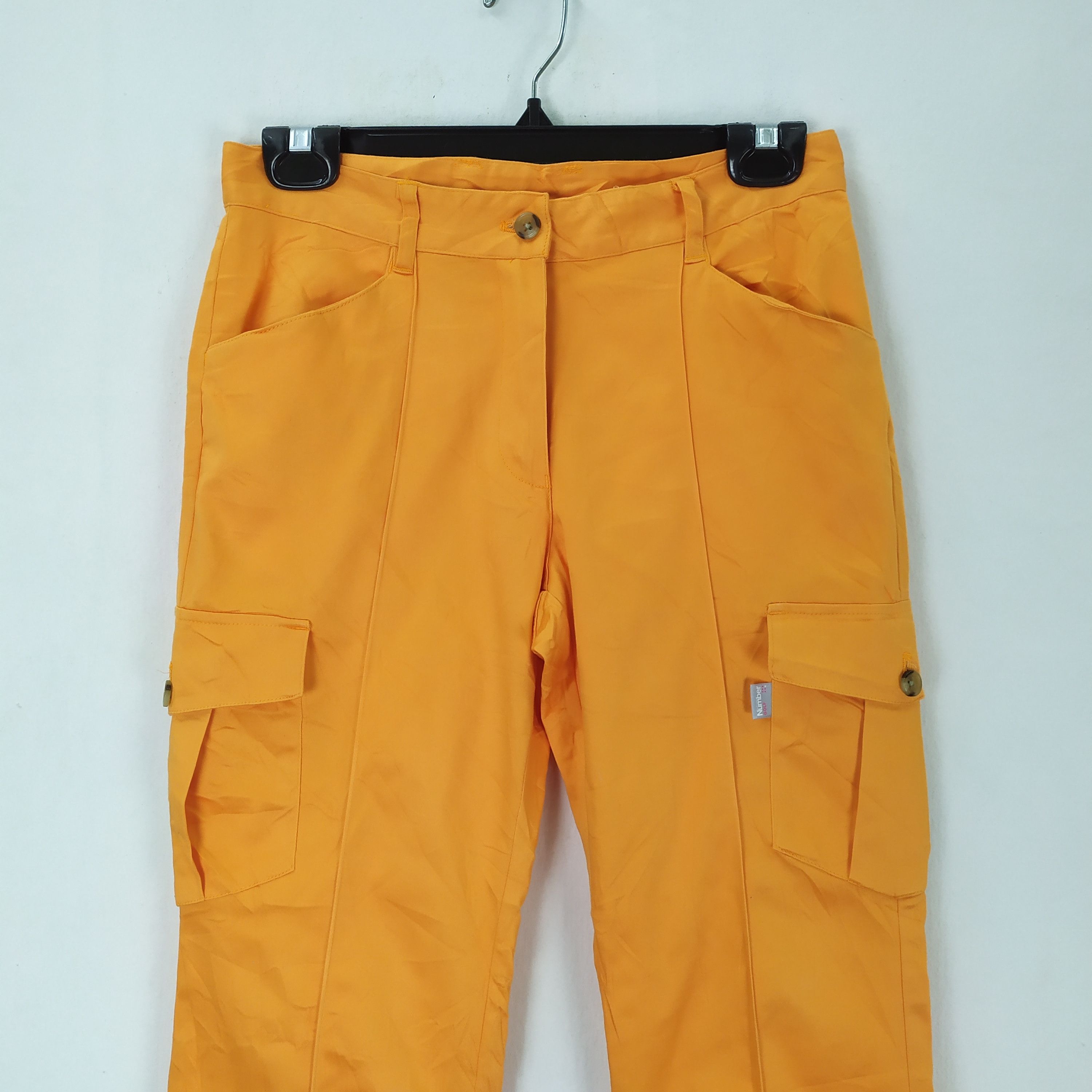 Japanese Brand × Numbers OFFER❗Number Golf Orange Colour Cargo Pants #930 Size US 28 / EU 44 - 2 Thumbnail