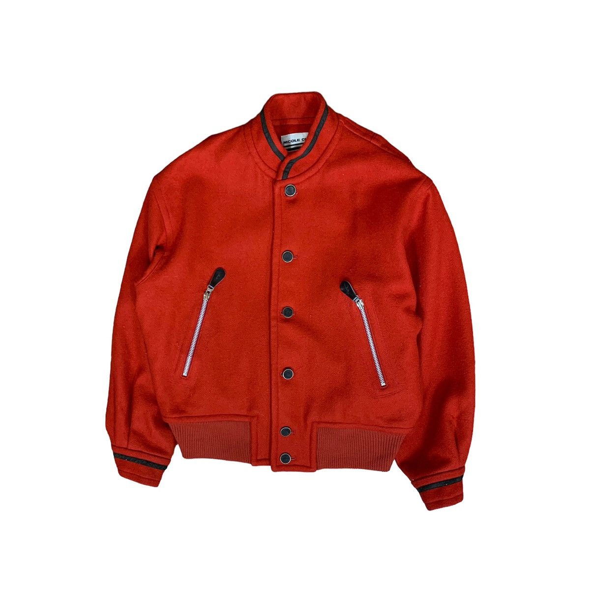 Japanese Brand Rare Nicole Club Varsity Jacket Red Colour Size US M / EU 48-50 / 2 - 4 Thumbnail